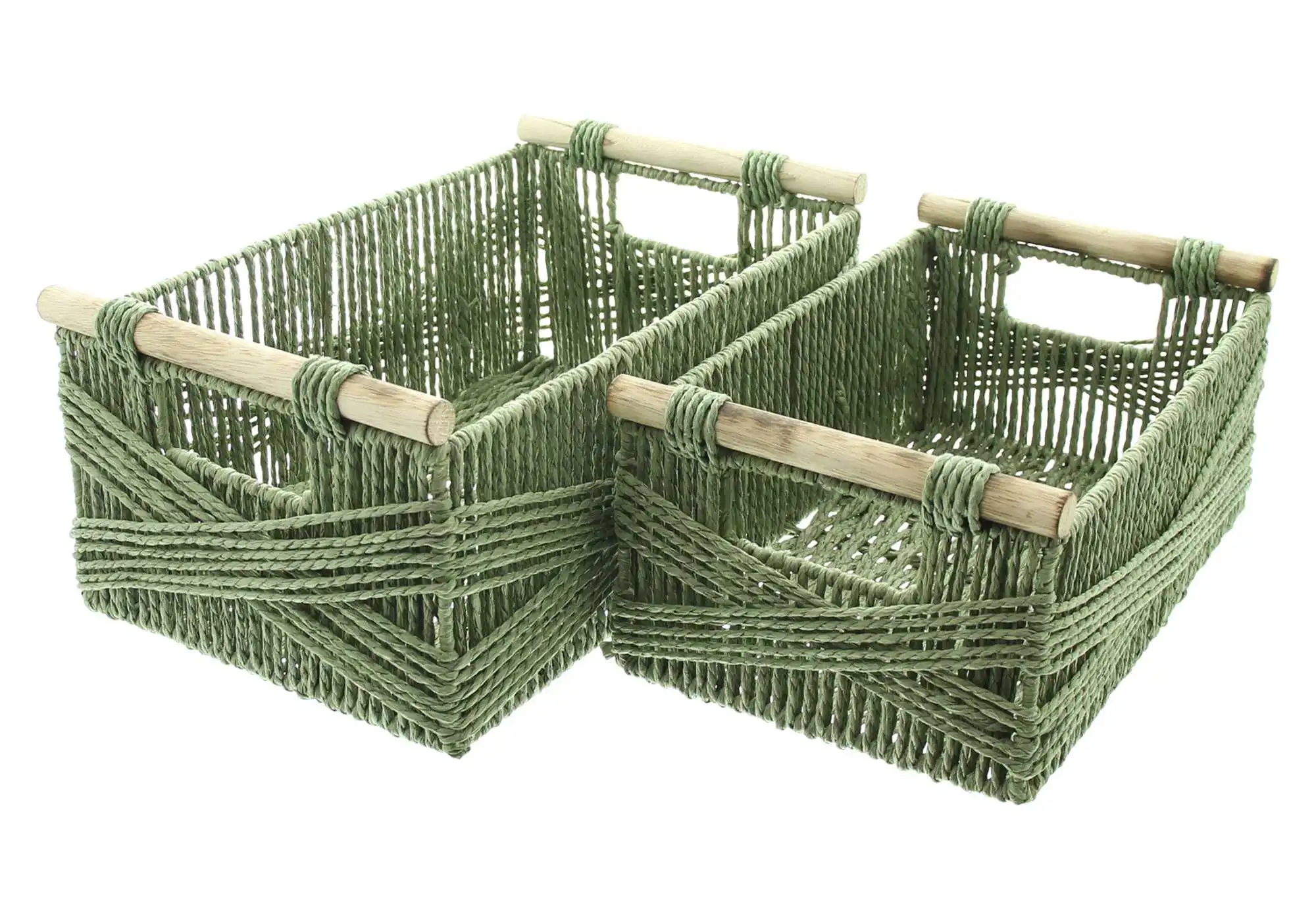 Füllkorb "Holzgriff", 2er Set im Frank Flechtwaren Online Shop für Füllkörbe & Universalkörbe kaufen Füllkorb "Holzgriff", 2er Set im Frank Flechtwaren Online Shop für Füllkörbe & Universalkörbe kaufen