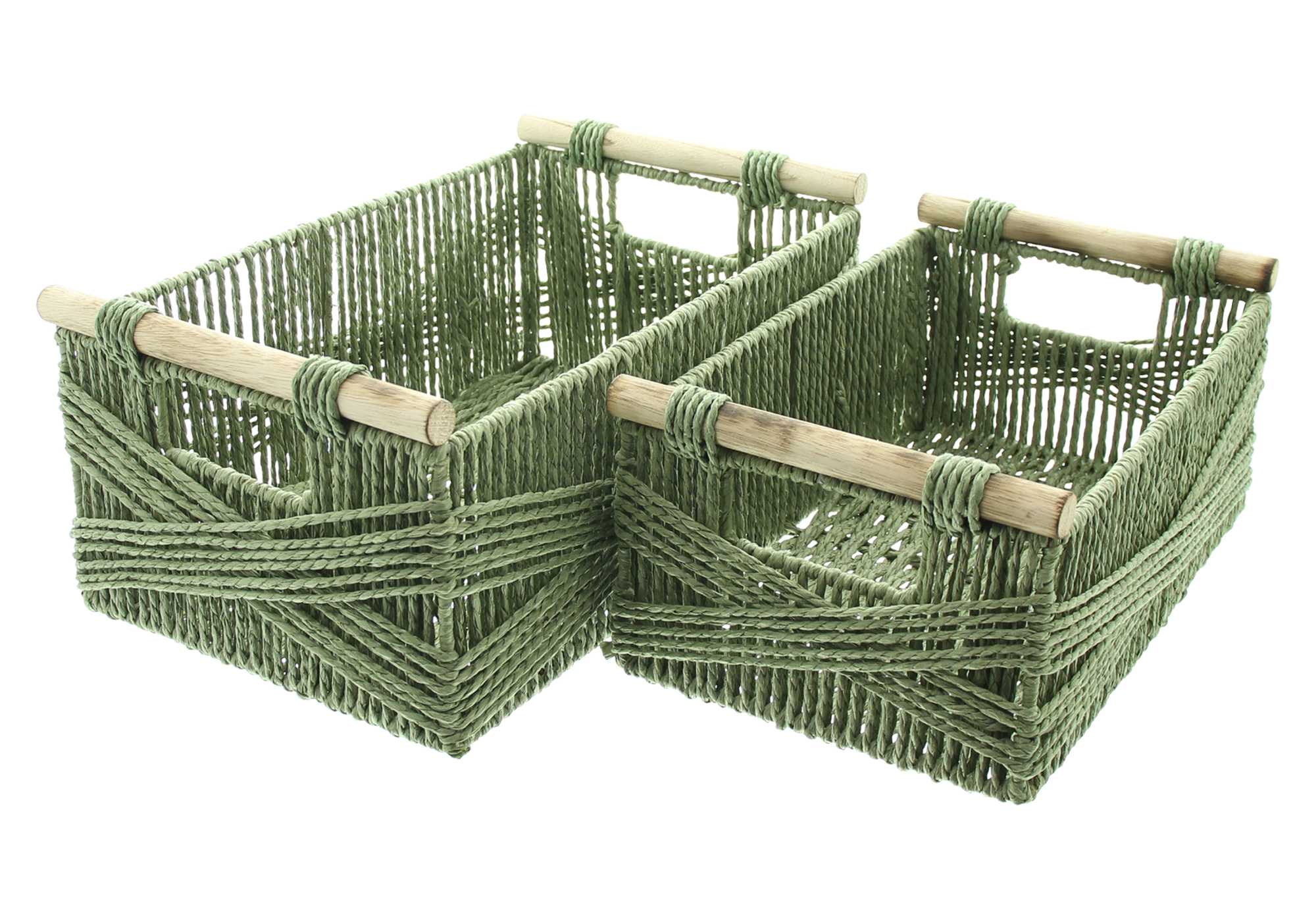 Füllkorb "Holzgriff", 2er Set im Frank Flechtwaren Online Shop für Füllkörbe & Universalkörbe kaufen Füllkorb "Holzgriff", 2er Set im Frank Flechtwaren Online Shop für Füllkörbe & Universalkörbe kaufen