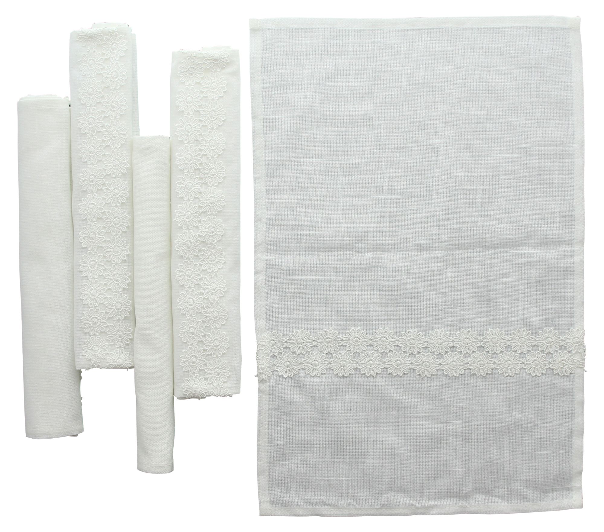 Acheter Lot de 2 sets de table "fleurs de dentelle"  dans la boutique en ligne de Frank Flechtwaren pour Pâques