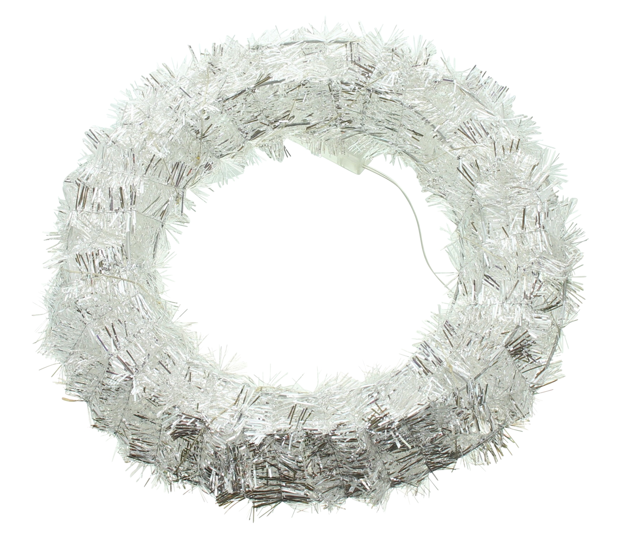 LED-Kranz "Silberglimmer"  im Frank Flechtwaren Online Shop für Weihnachtliche Kränze kaufen