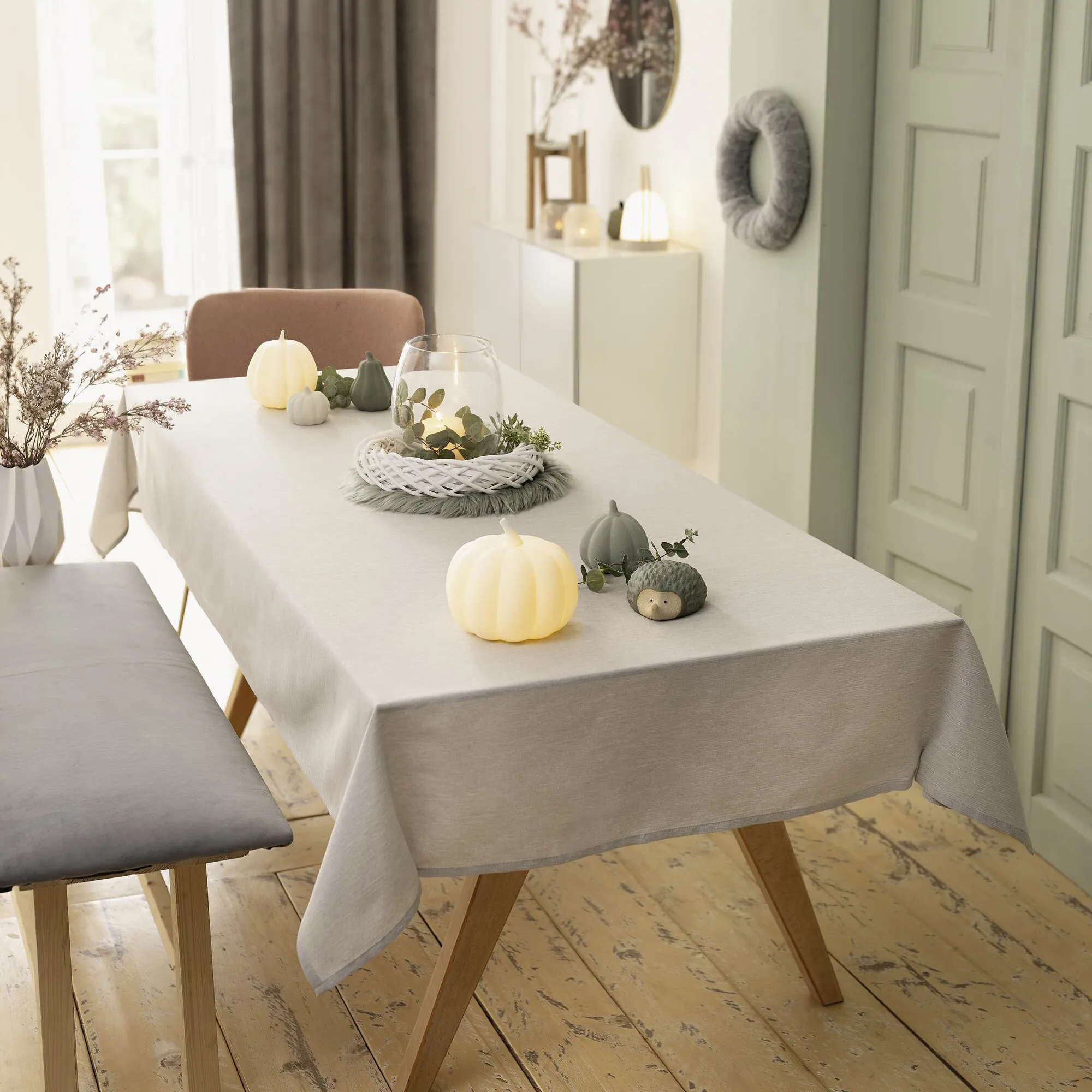 Tafeldecke "Light Grey"  im Frank Flechtwaren Online Shop kaufen