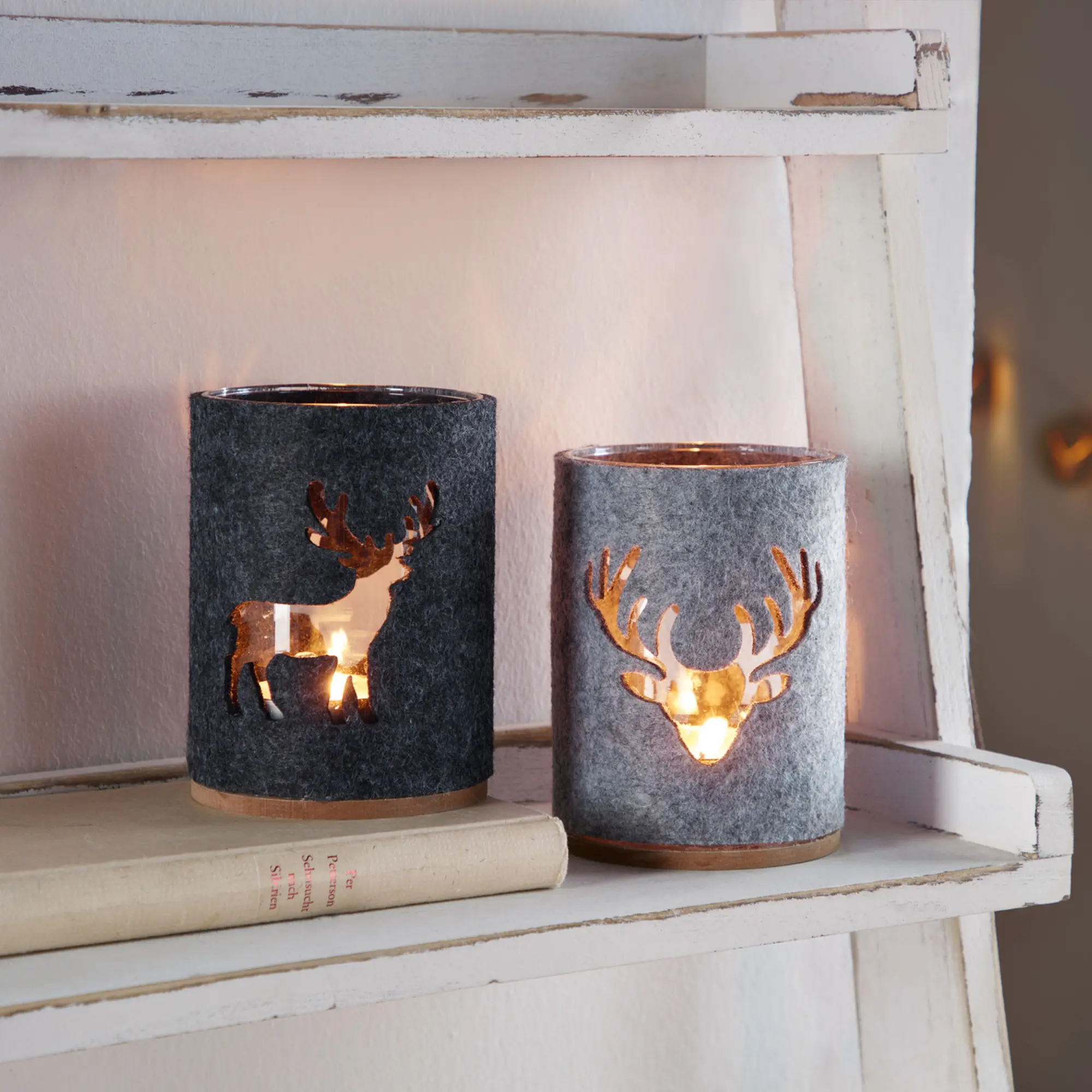 Windlicht "Hirsch", 2er Set im Frank Flechtwaren Online Shop für kaufen Windlicht "Hirsch", 2er Set im Frank Flechtwaren Online Shop für kaufen