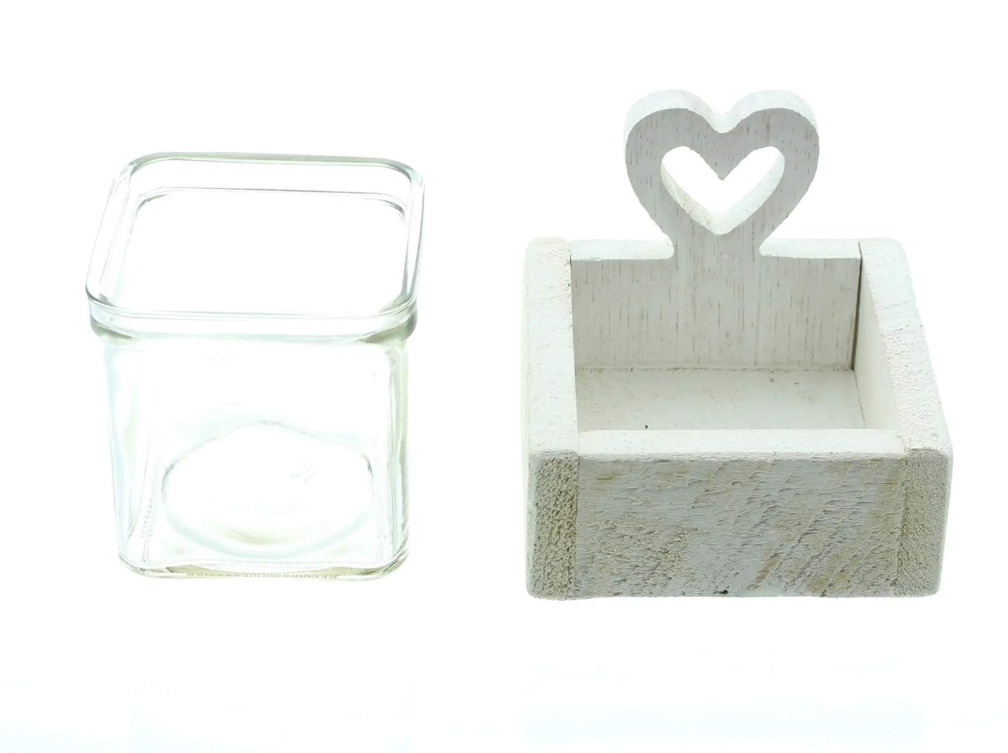 Windlicht "White Heart"  im Frank Flechtwaren Online Shop für Ostern kaufen