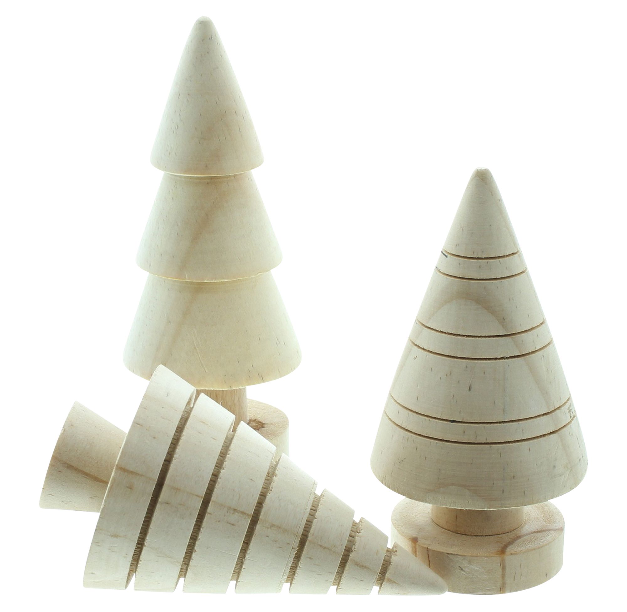 Bäumchen "Holz", 3er Set  im Frank Flechtwaren Online Shop für Weihnachten kaufen