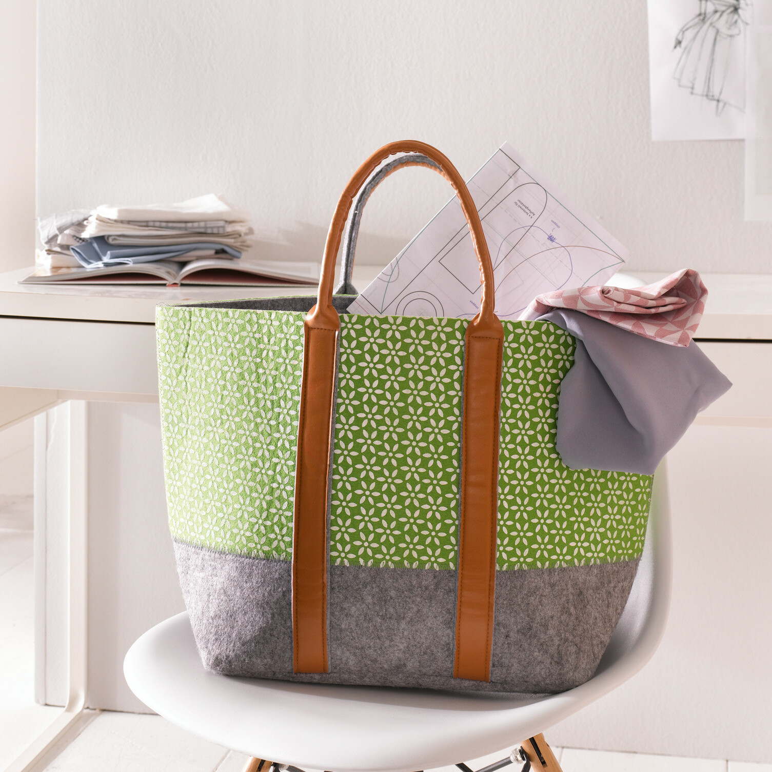 Acheter Sac "Green Blossom"  dans la boutique en ligne de Frank Flechtwaren