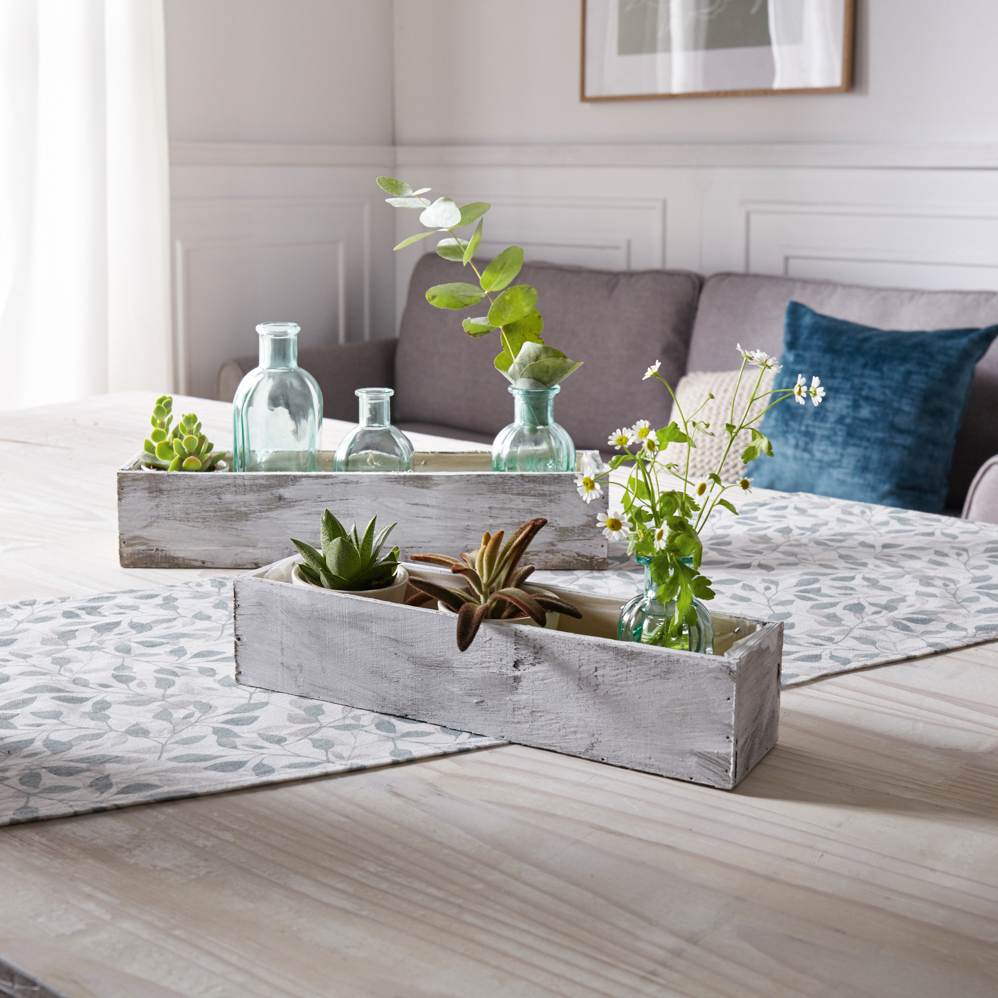 Pflanzer "Shabby-White", 2er Set im Frank Flechtwaren Online Shop für Ostern kaufen Pflanzer "Shabby-White", 2er Set im Frank Flechtwaren Online Shop für Ostern kaufen