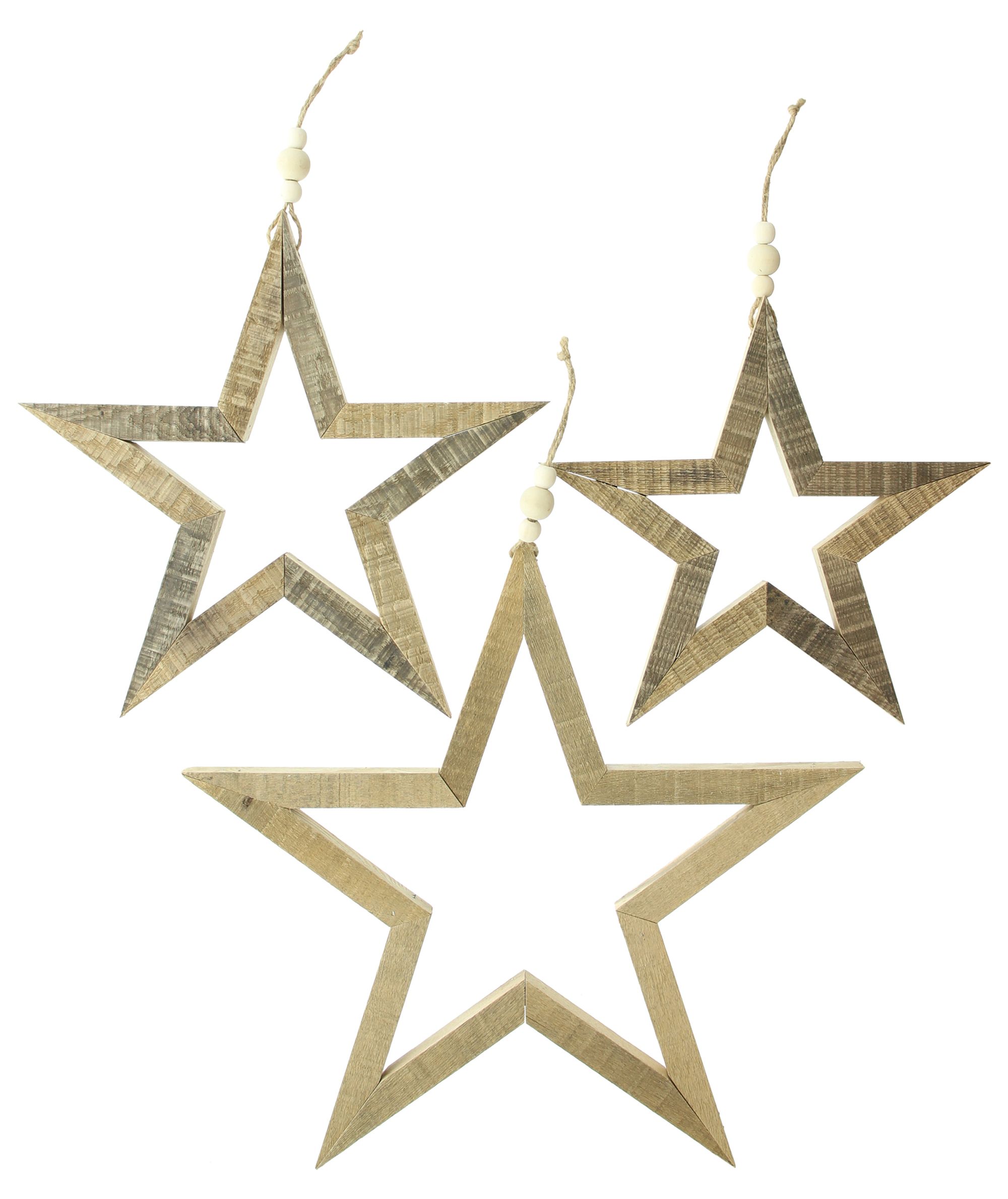 Hänger "Stern", 3er Set  im Frank Flechtwaren Online Shop für Dekohänger  kaufen