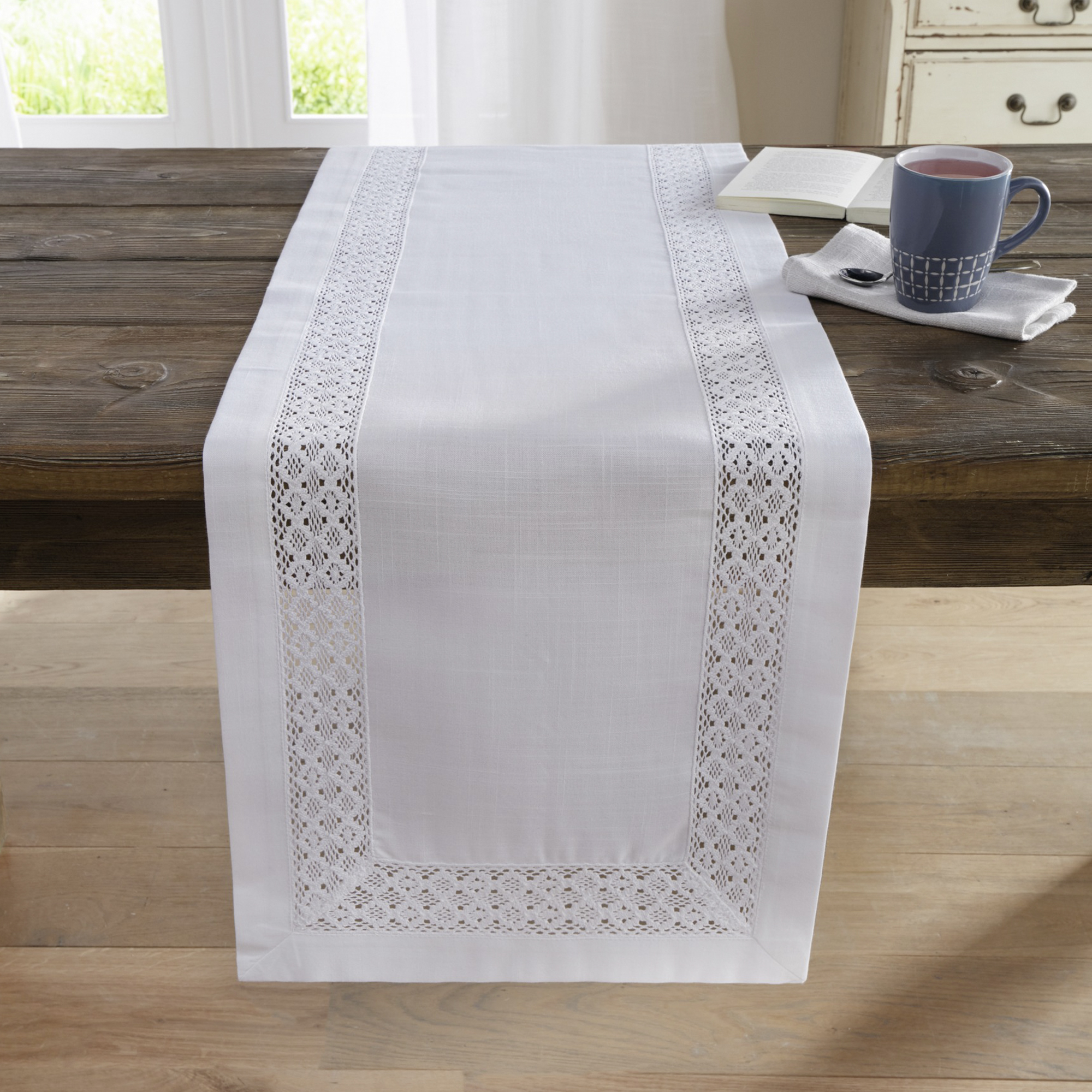 Tischläufer "Häkelborte"  im Frank Flechtwaren Online Shop kaufen