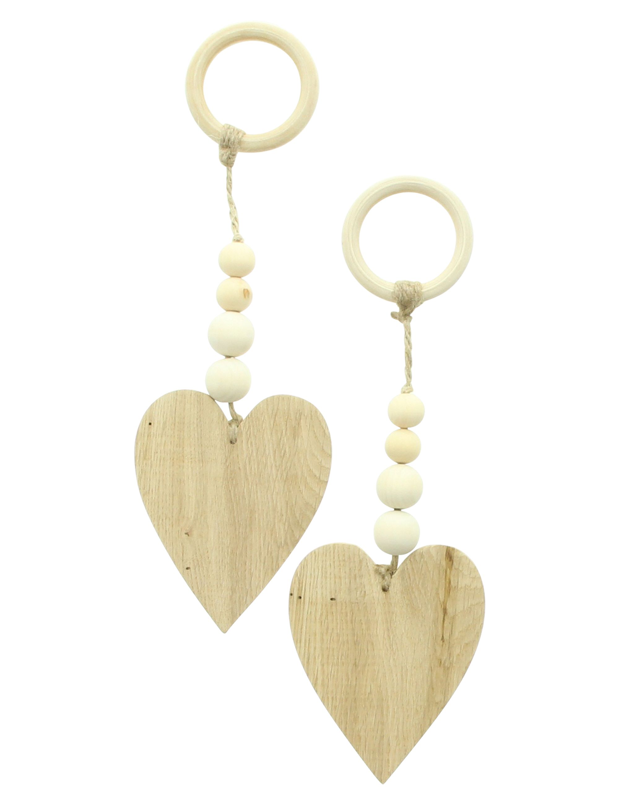 Herzhänger "Holzperlen", 2er Set im Frank Flechtwaren Online Shop für Herbst kaufen Herzhänger "Holzperlen", 2er Set im Frank Flechtwaren Online Shop für Herbst kaufen