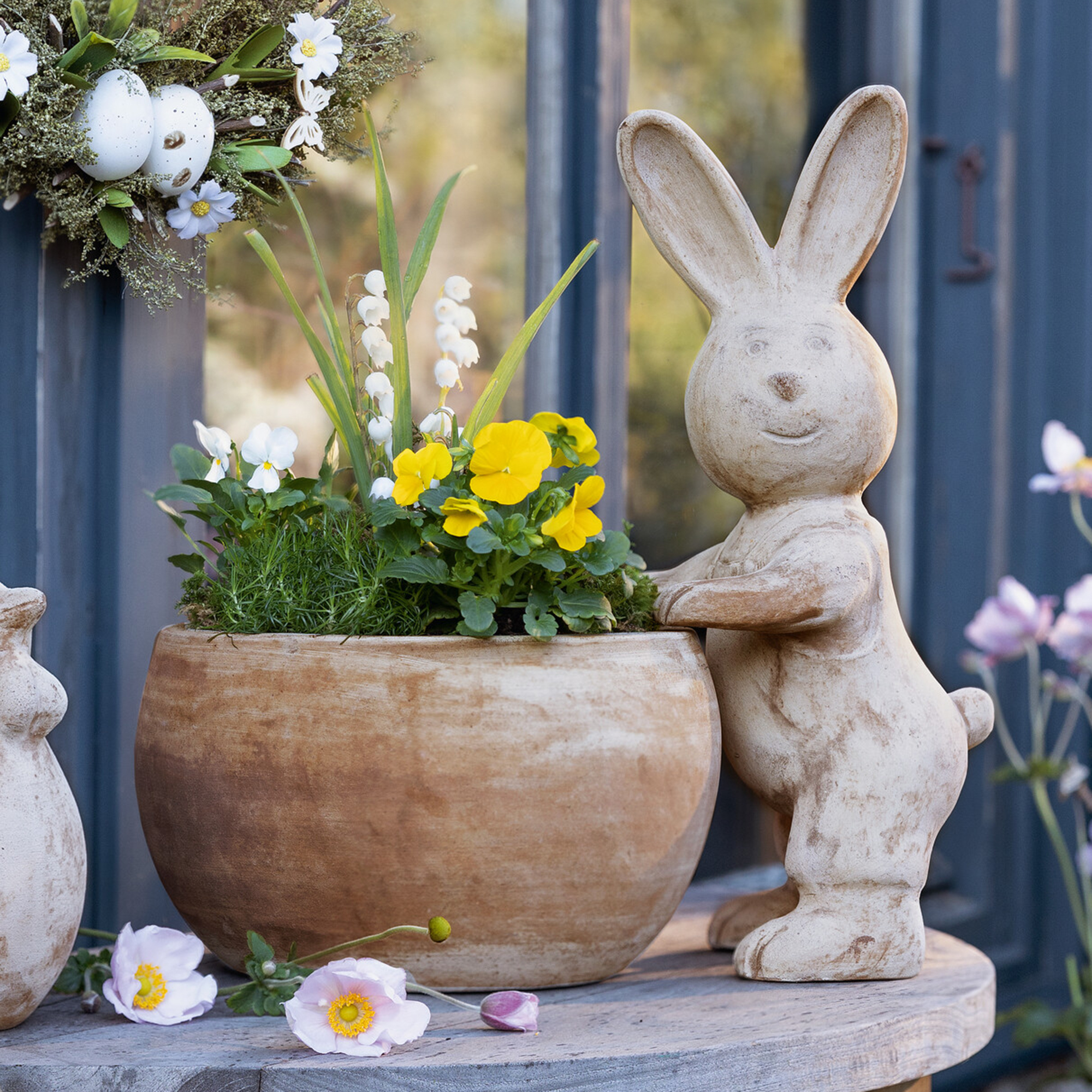 Pflanztopf "Hase", 2tlg.  im Frank Flechtwaren Online Shop kaufen