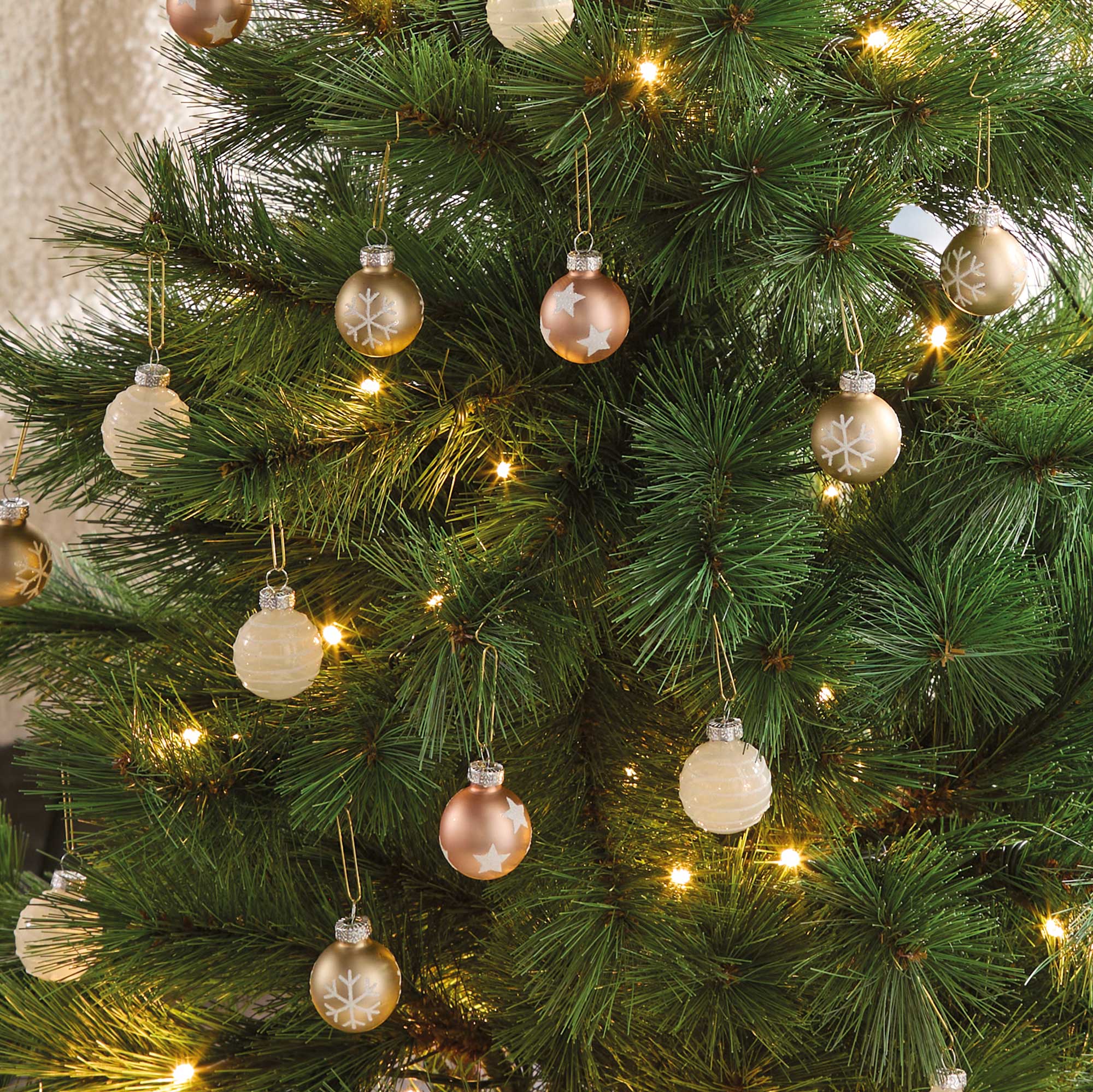 Christbaumschmuck "Stern &amp; Schneeflocke", 27er Set  im Frank Flechtwaren Online Shop kaufen