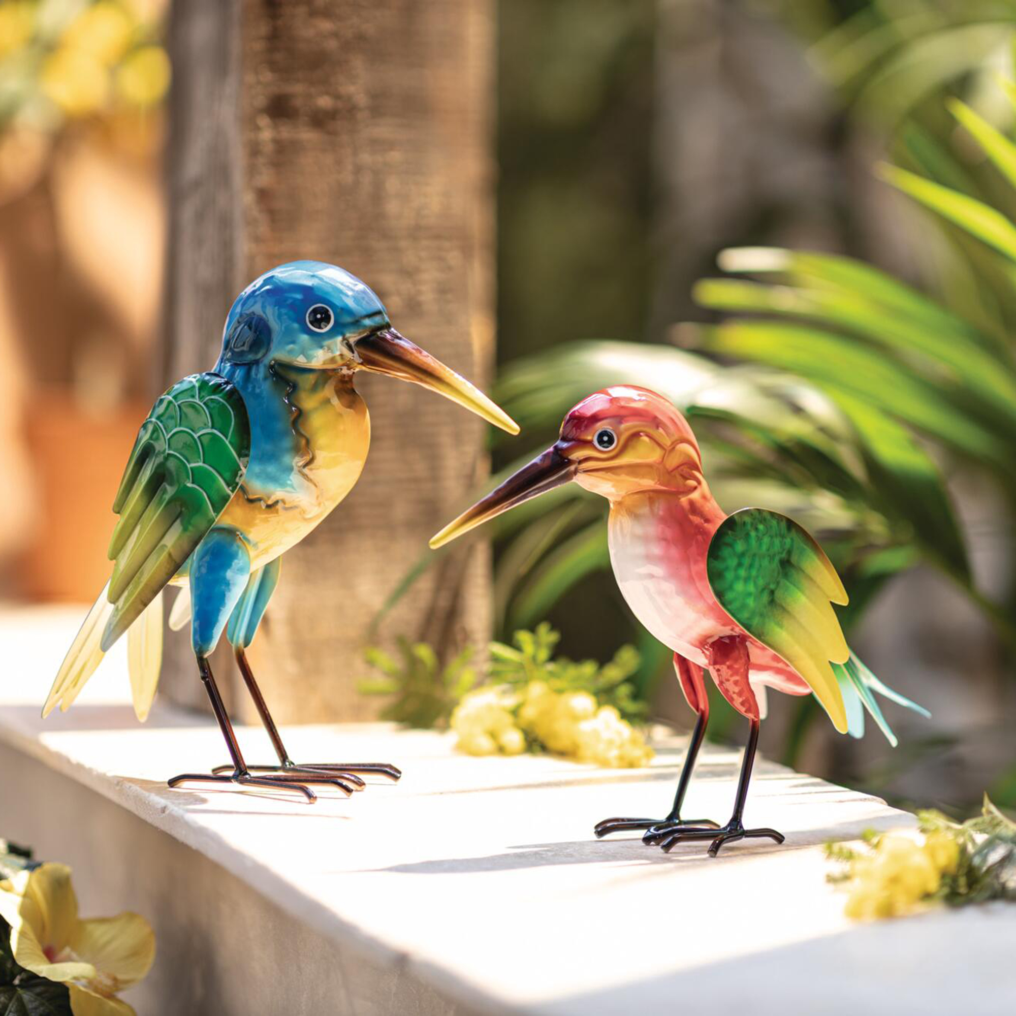 Figur "Bunter Vogel", 2er Set  im Frank Flechtwaren Online Shop kaufen