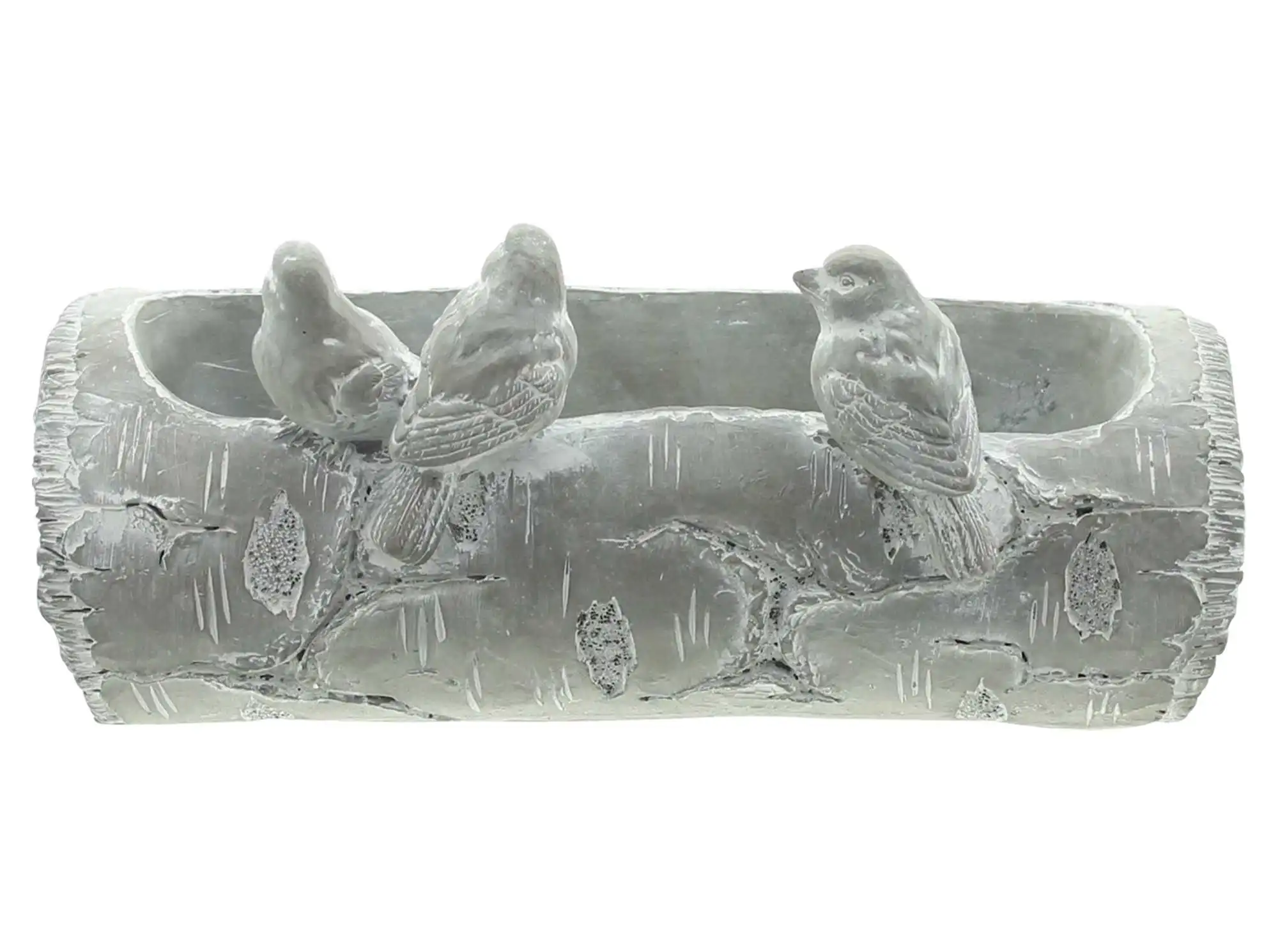 Vogeltränke "Baumstamm"  im Frank Flechtwaren Online Shop für Gartenfiguren kaufen