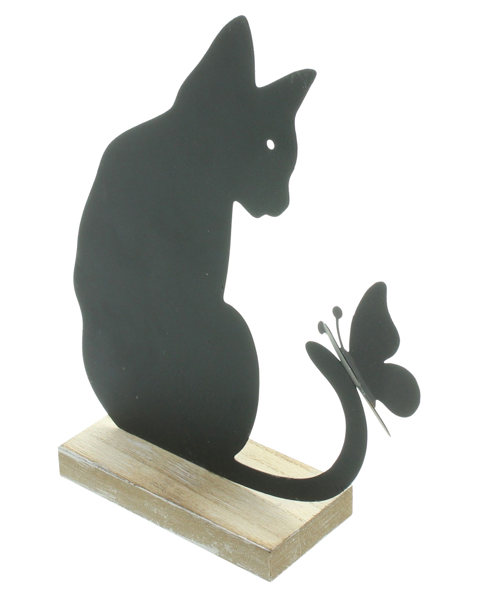 Figur "Katze mit Schmetterling" im Frank Flechtwaren Online Shop für Gartenfiguren kaufen Figur "Katze mit Schmetterling" im Frank Flechtwaren Online Shop für Gartenfiguren kaufen