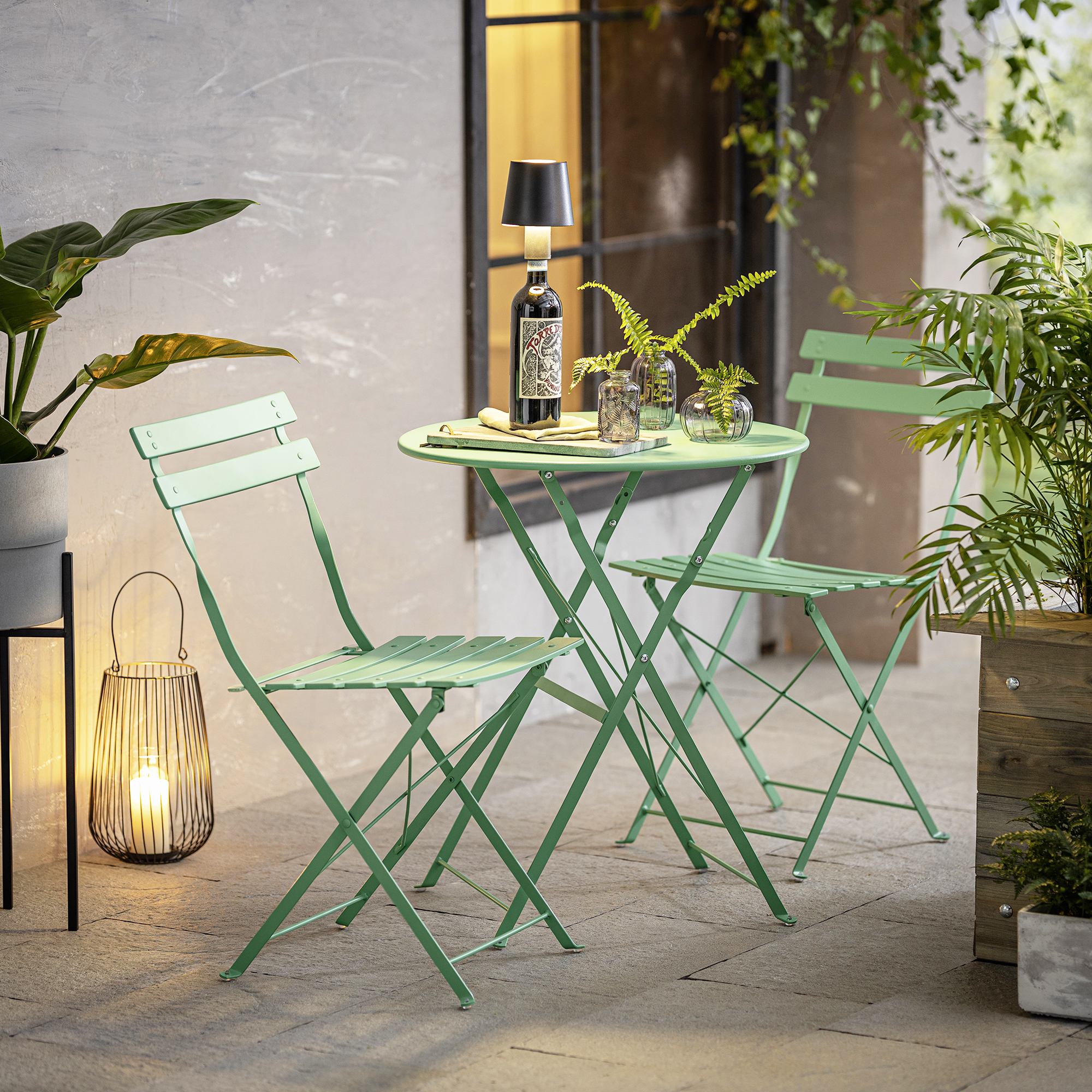 Bistro-Set "Green", 3tlg.  im Frank Flechtwaren Online Shop kaufen