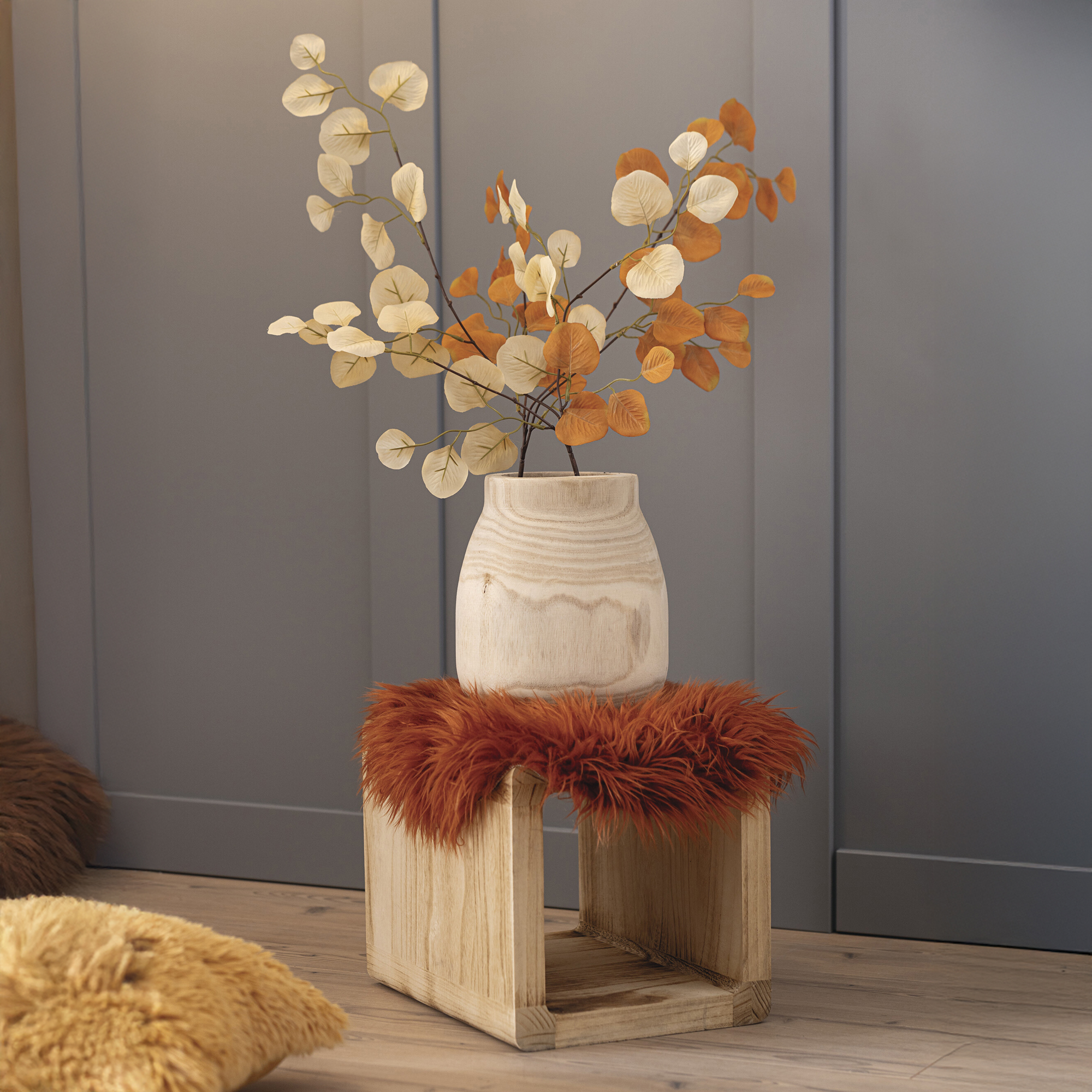 Dekovase "Wood" im Frank Flechtwaren Online Shop für Herbst kaufen Dekovase "Wood" im Frank Flechtwaren Online Shop für Herbst kaufen