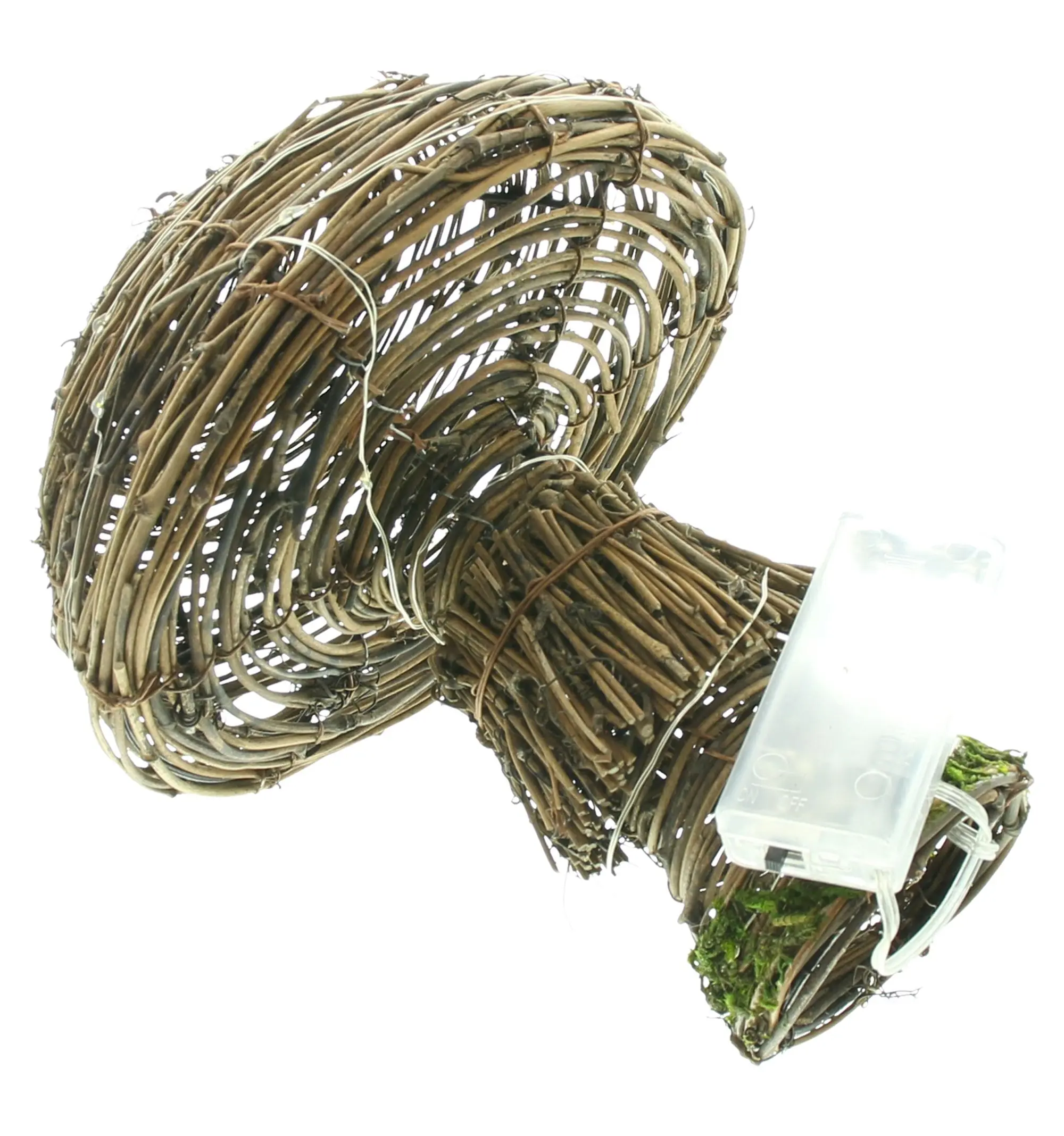 LED-Pilz "Rustic"  im Frank Flechtwaren Online Shop für Dekofiguren kaufen