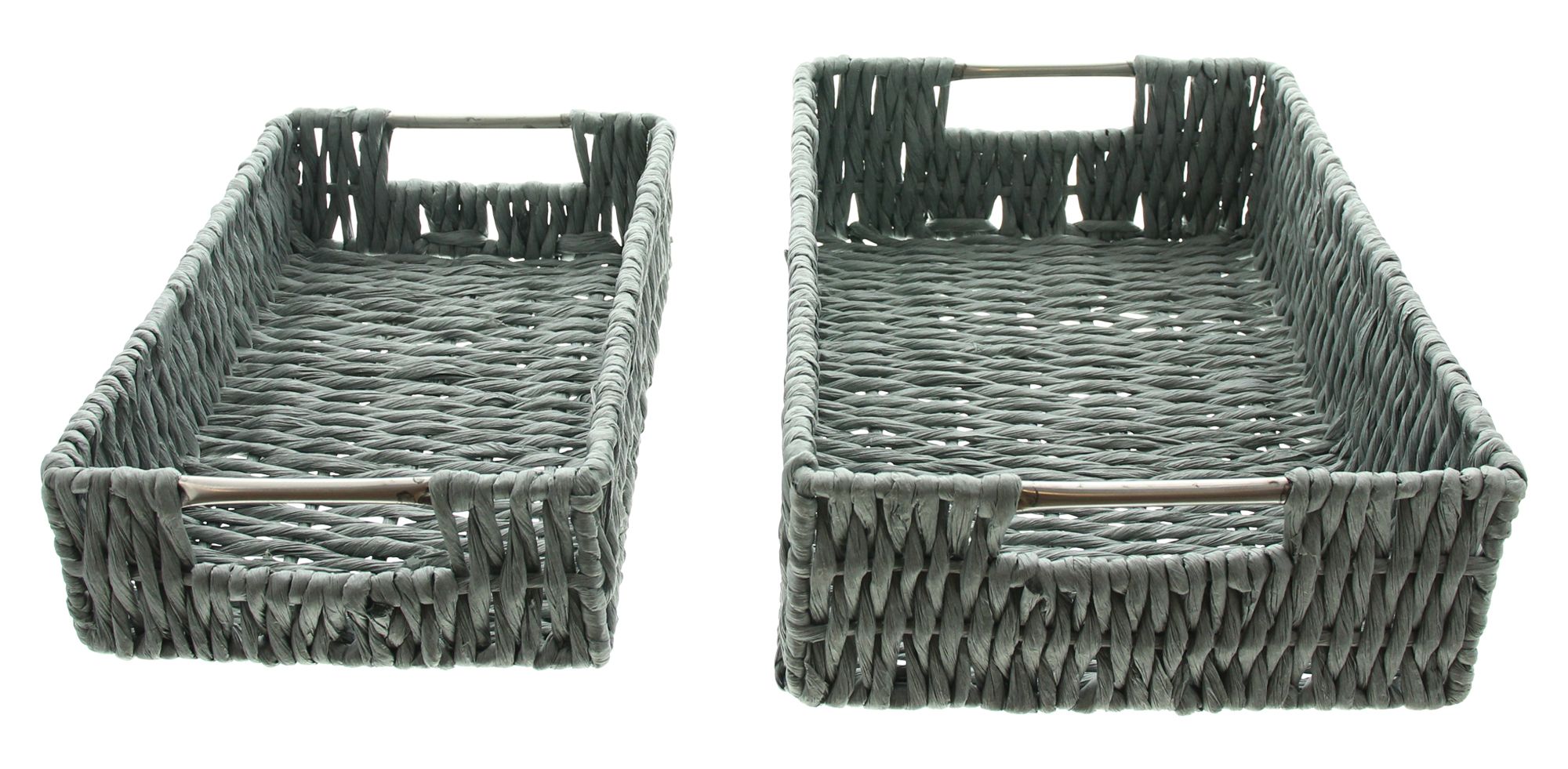 Schale "Grau", 2er Set im Frank Flechtwaren Online Shop für Korbtabletts kaufen Schale "Grau", 2er Set im Frank Flechtwaren Online Shop für Korbtabletts kaufen