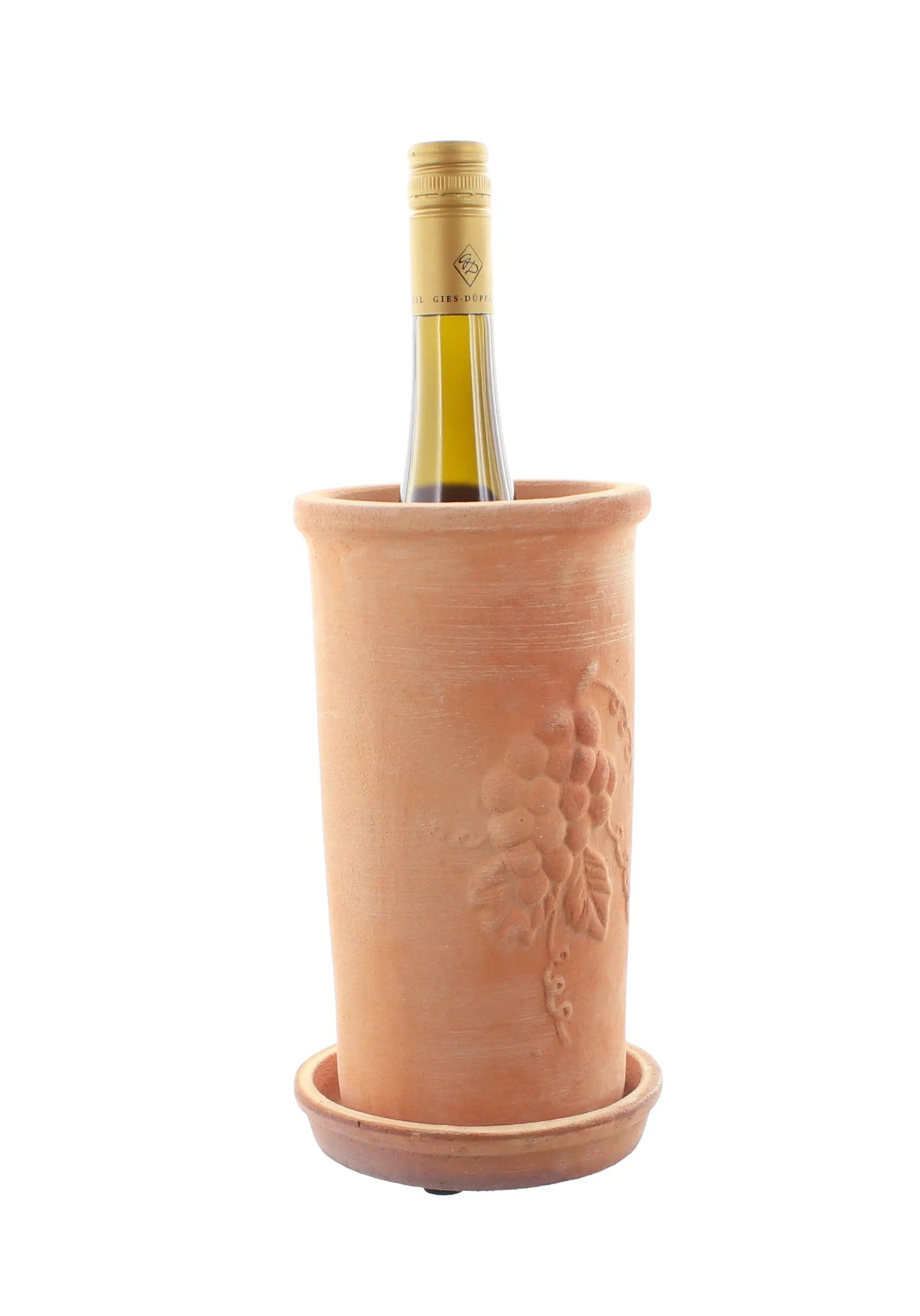 Weinkühler mit Unterteller, 2tlg.  im Frank Flechtwaren Online Shop für Gartenparty kaufen