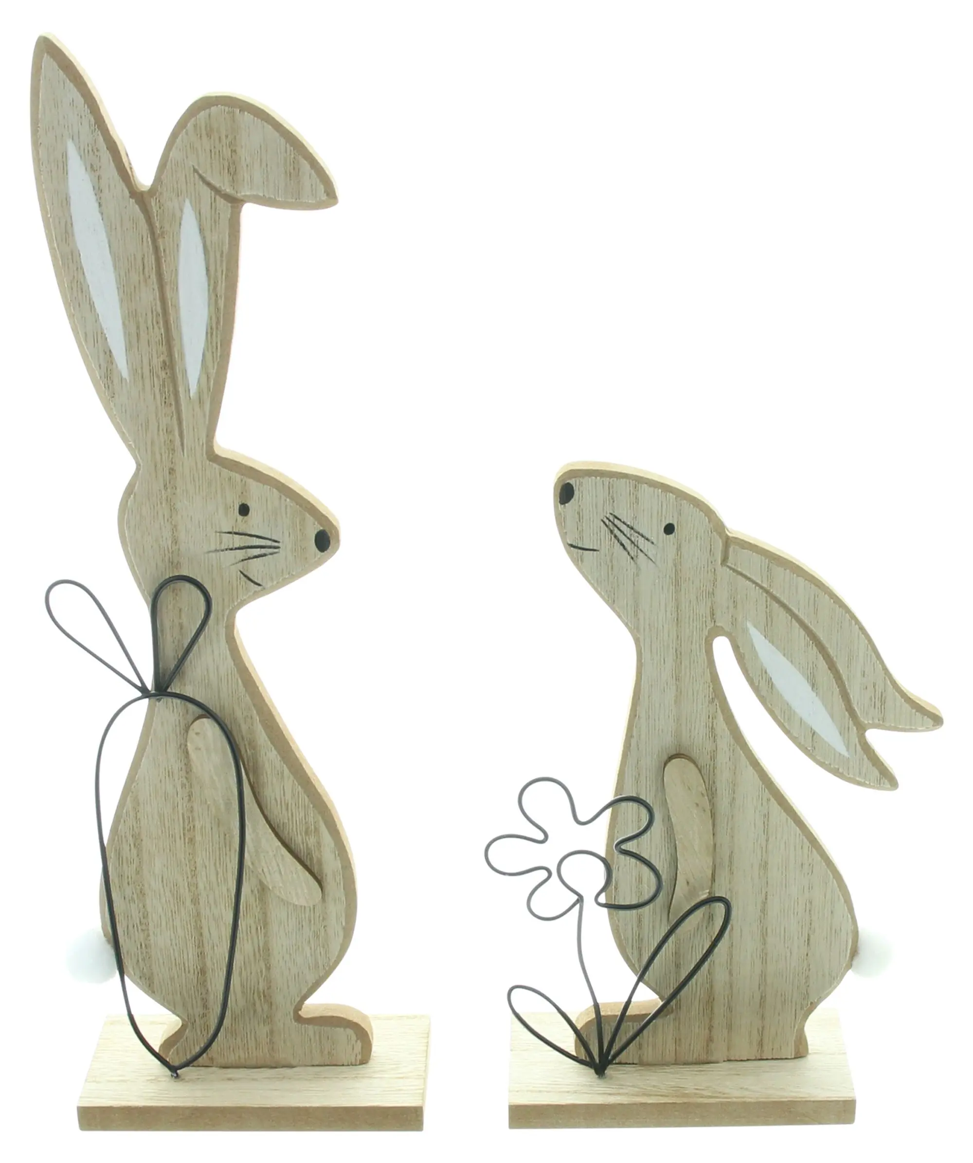 Hase "Natur", 2er Set  im Frank Flechtwaren Online Shop für Hasen &amp; Co kaufen