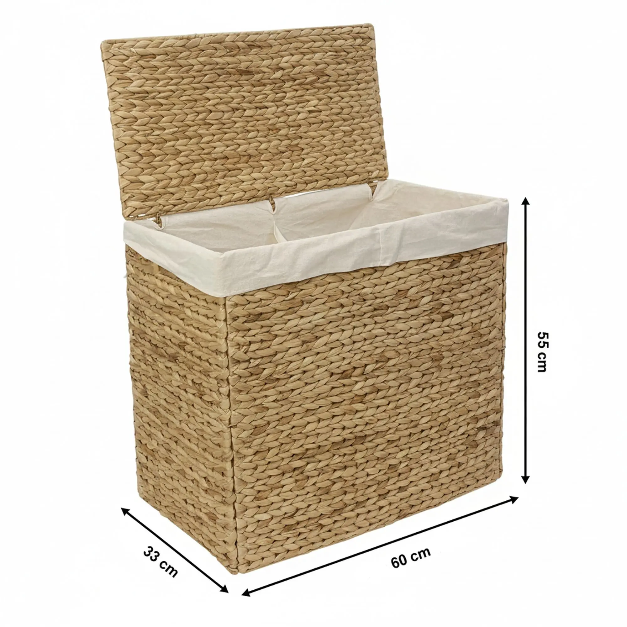 Wäschekorb "Double"  im Frank Flechtwaren Online Shop für Badezimmer kaufen