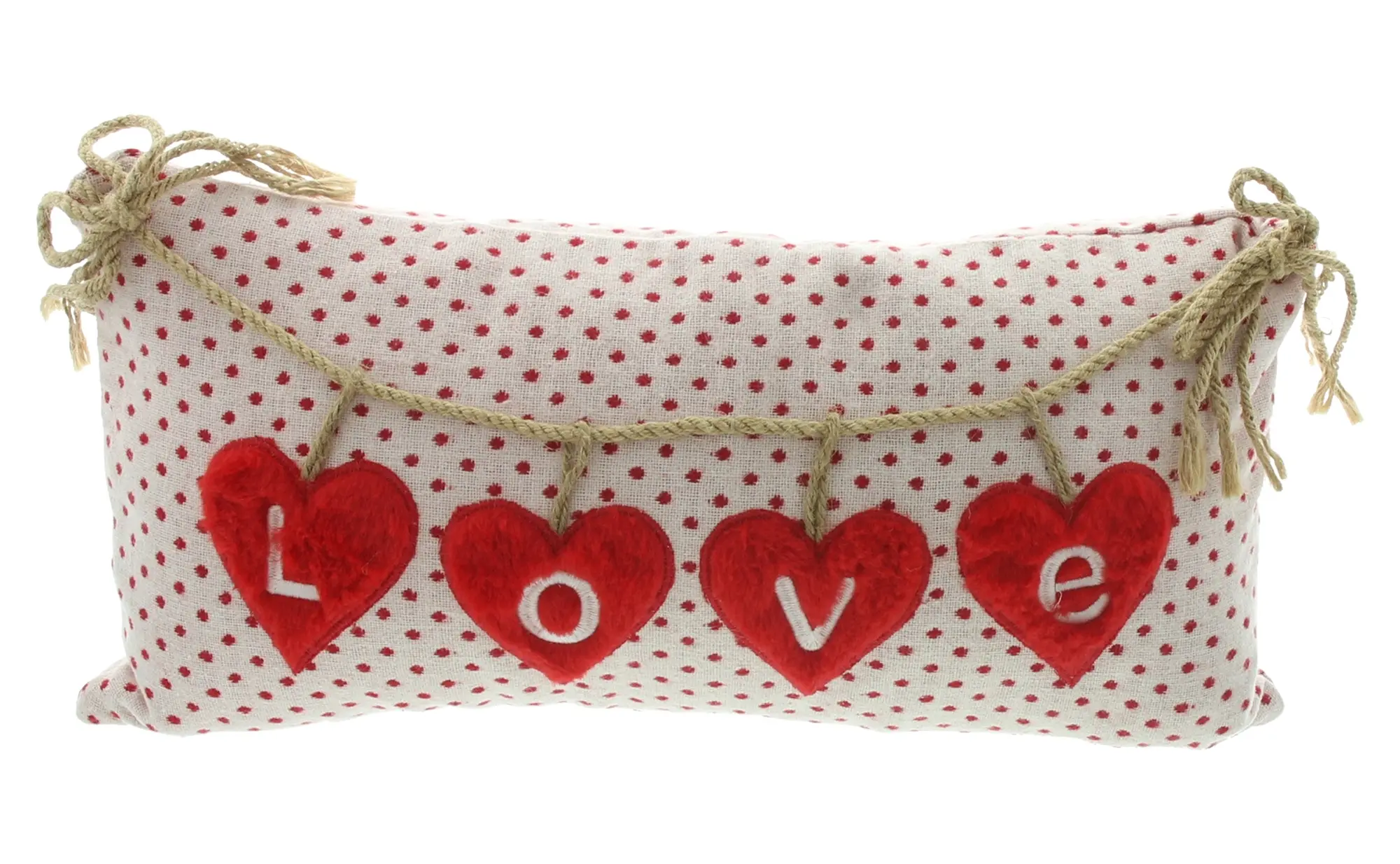 Deko-Kissenhülle "Love Hearts"  im Frank Flechtwaren Online Shop für Bunte Osterzeit kaufen