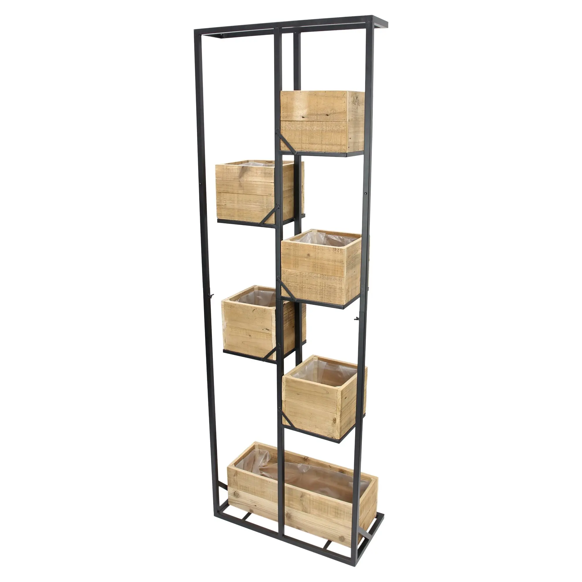 Pflanzregal "Recycling Wood"  im Frank Flechtwaren Online Shop für Regale für den Garten kaufen