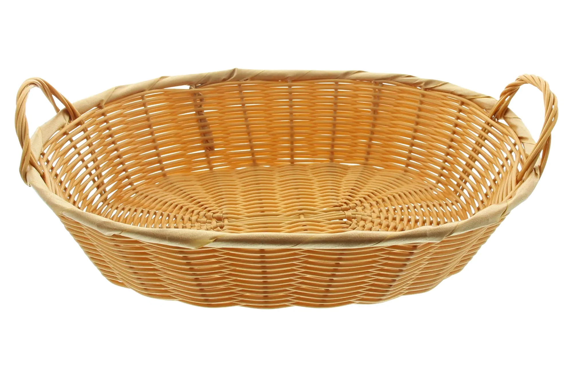 Schale "Poly" mit Griffen  im Frank Flechtwaren Online Shop für Ladendeko kaufen