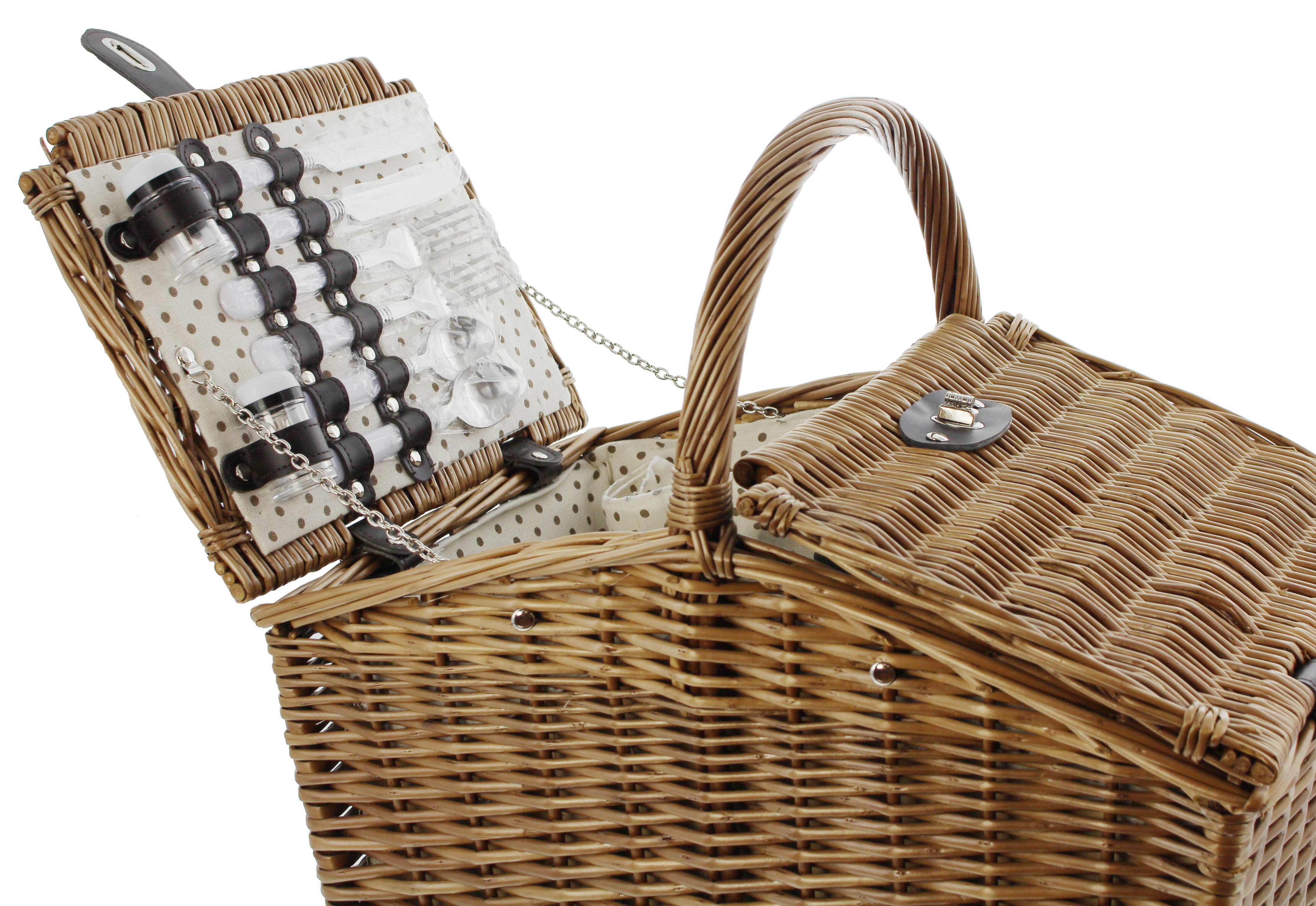 Picknickkorb "Cottage-Charme", 28tlg. im Frank Flechtwaren Online Shop für Picknickkörbe kaufen Picknickkorb "Cottage-Charme", 28tlg. im Frank Flechtwaren Online Shop für Picknickkörbe kaufen