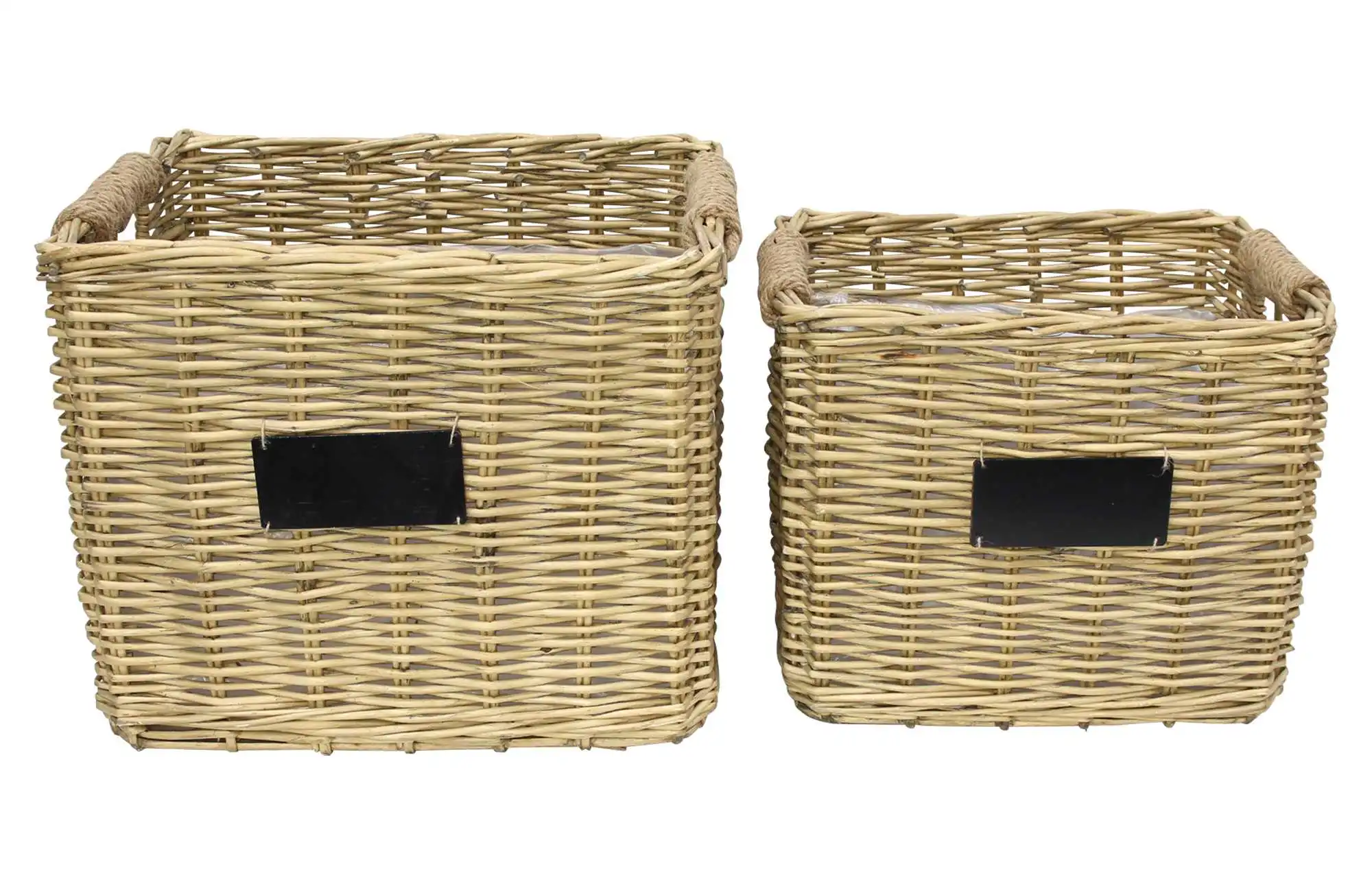 Pflanzkorb "Weiden-Chic", 2er Set  im Frank Flechtwaren Online Shop für Pflanzkörbe kaufen