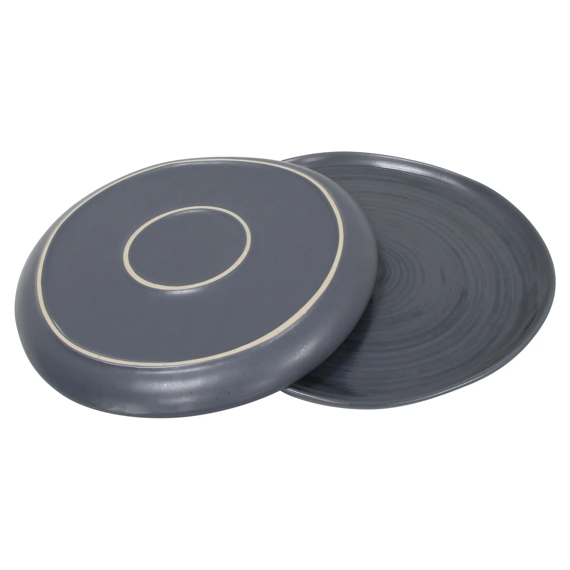 Großer Teller "Circle", 2er Set  im Frank Flechtwaren Online Shop für Küche kaufen