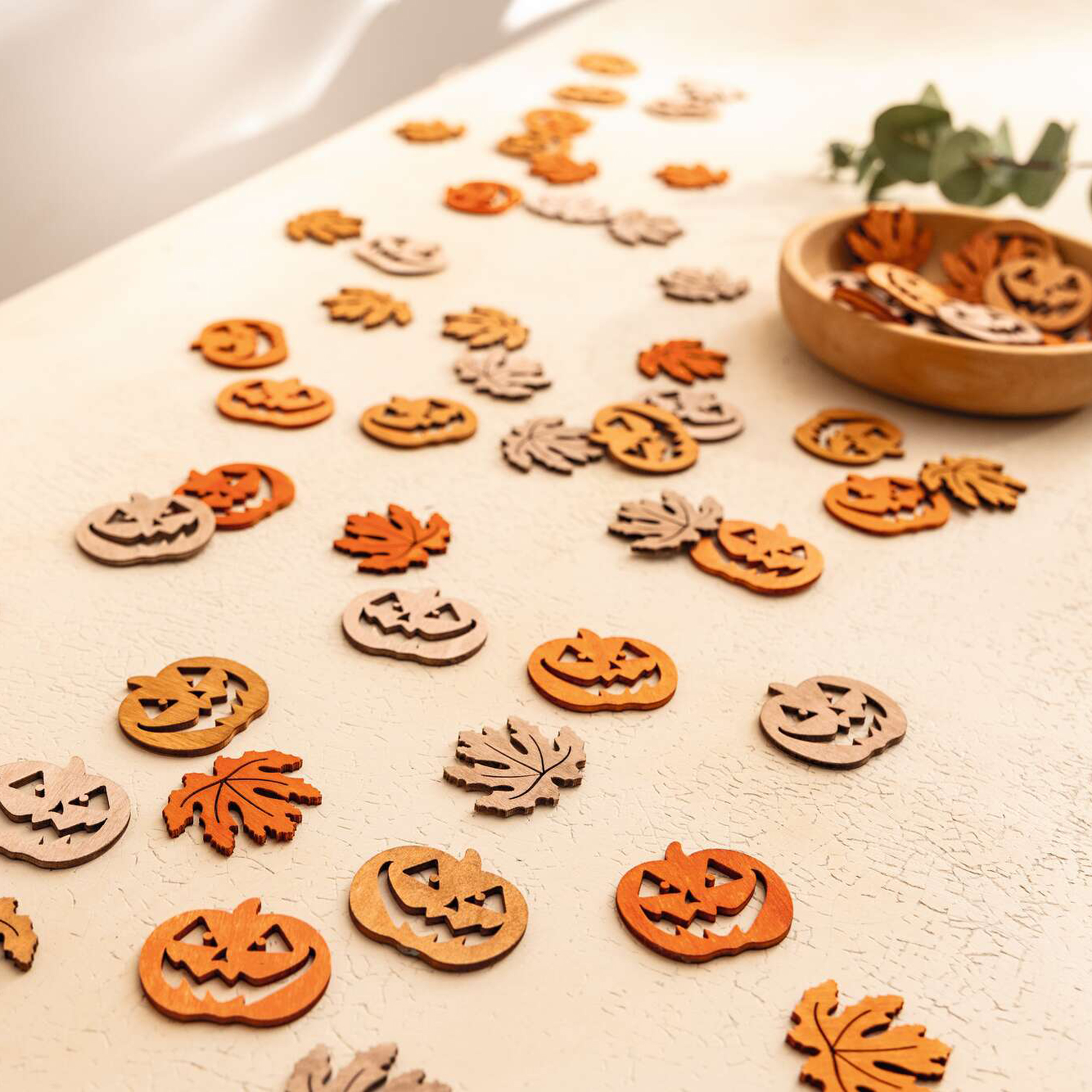 Streuer "Herbstdeko", 72er Set  im Frank Flechtwaren Online Shop kaufen