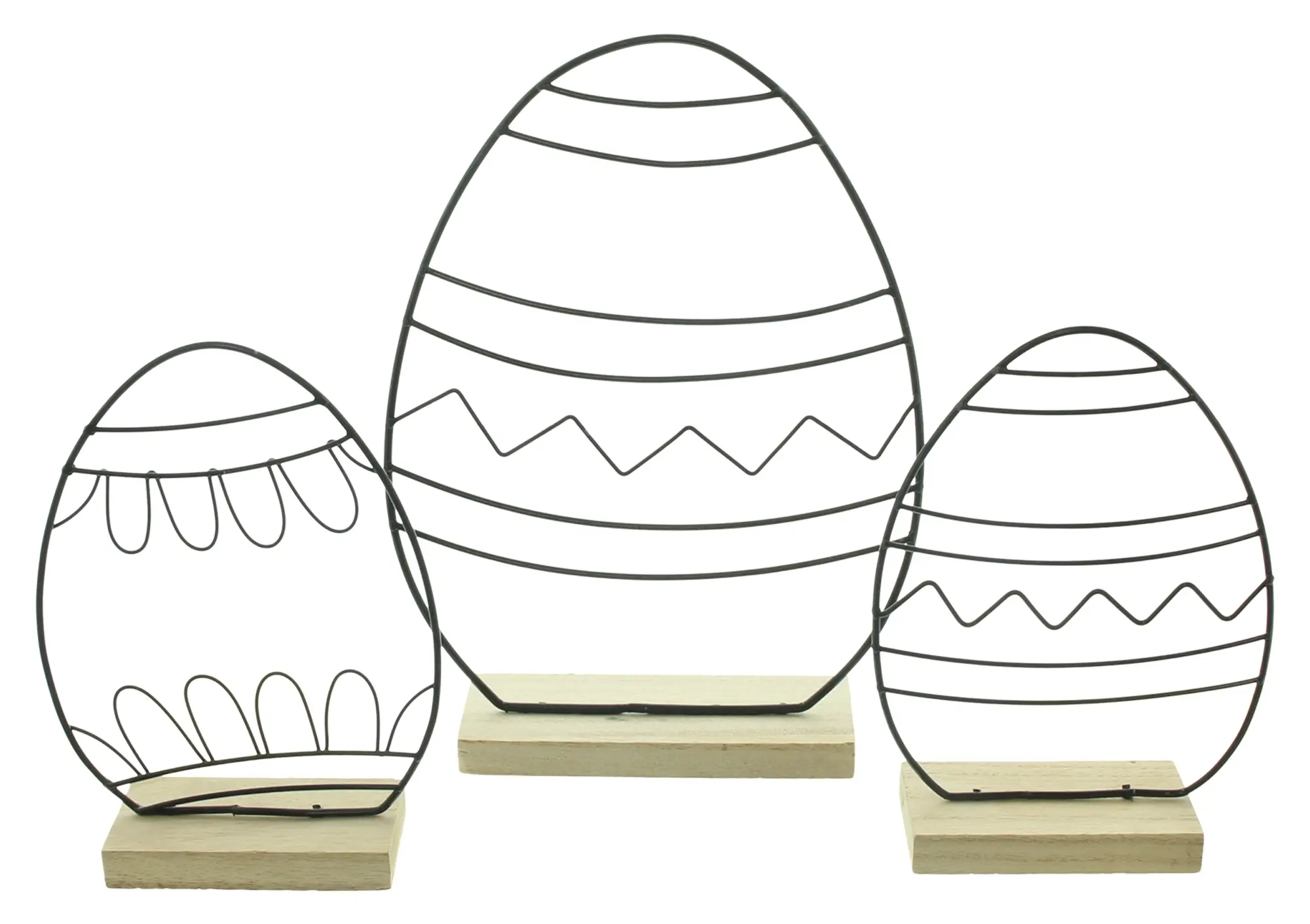 Osterdeko "Modern", 3er Set  im Frank Flechtwaren Online Shop für Ostereier kaufen