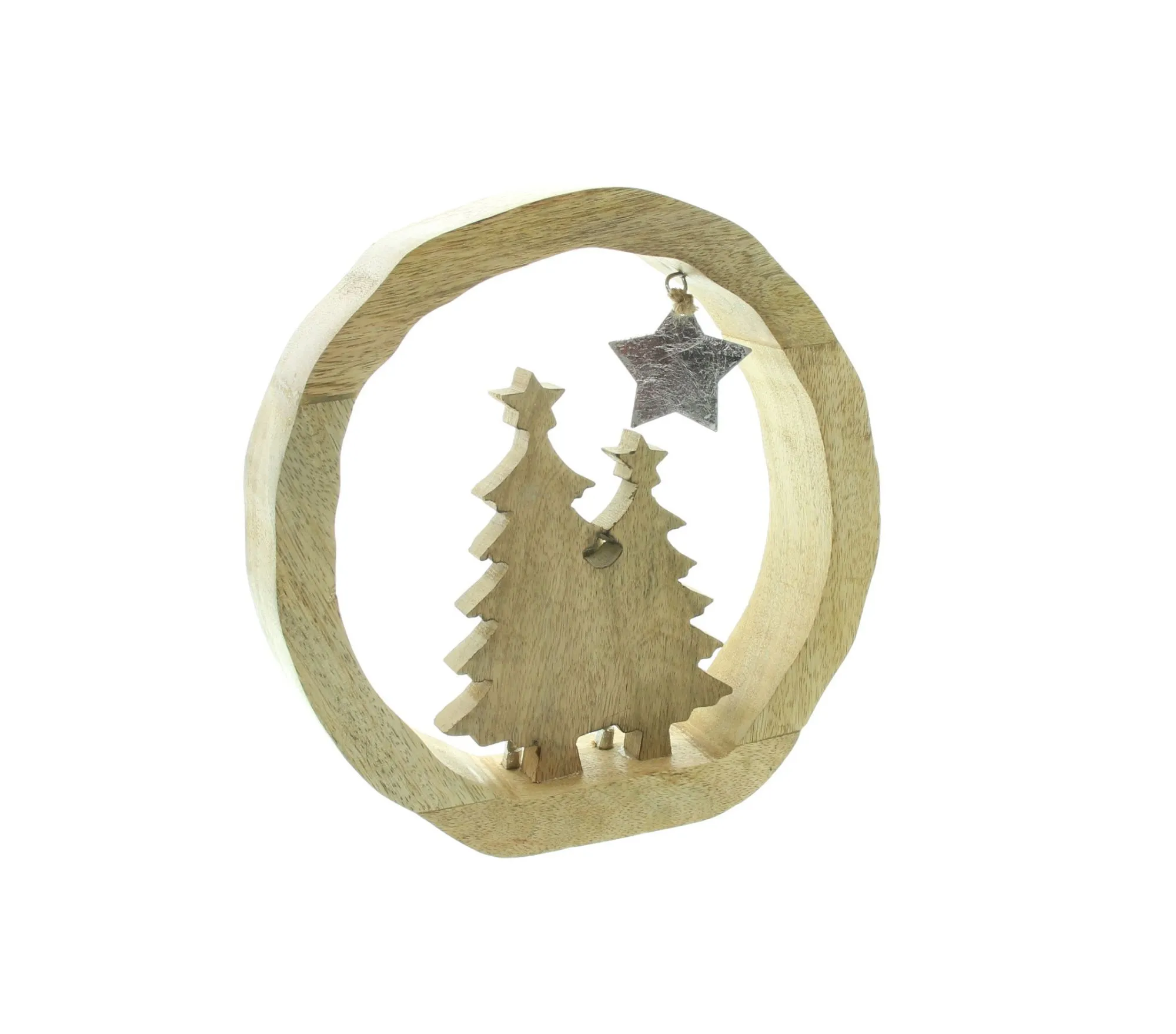 Holz-Kranz "Winterwald"  im Frank Flechtwaren Online Shop für Weihnachtliche Dekoringe kaufen