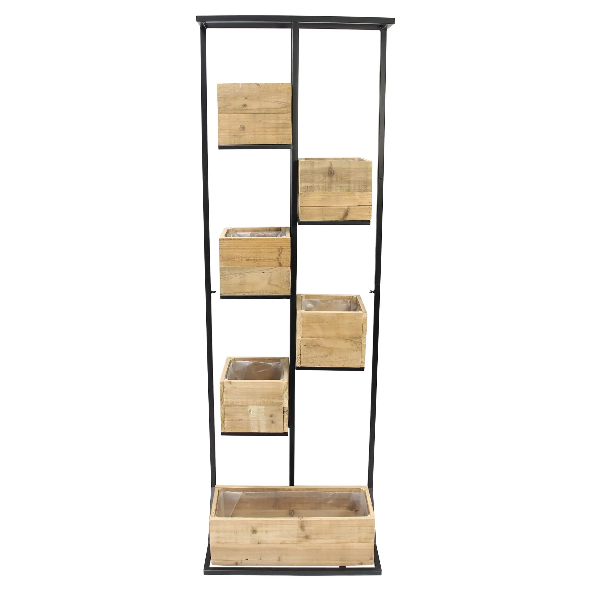 Pflanzregal "Recycling Wood"  im Frank Flechtwaren Online Shop für Regale für den Garten kaufen