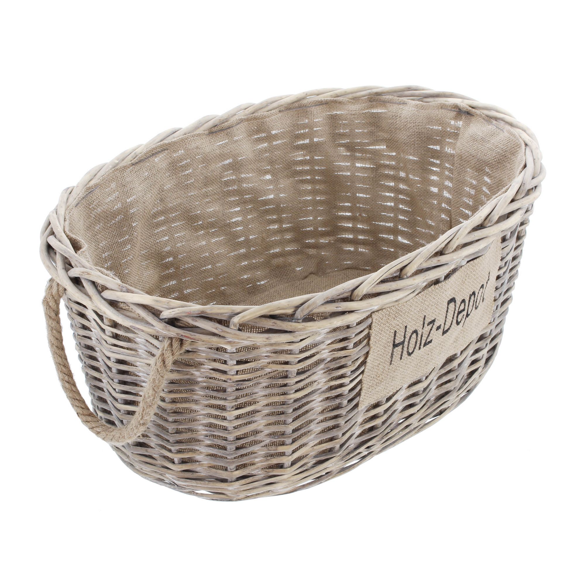 Aufbewahrungskorb "Holz-Depot" im Frank Flechtwaren Online Shop für Füllkörbe & Universalkörbe kaufen Aufbewahrungskorb "Holz-Depot" im Frank Flechtwaren Online Shop für Füllkörbe & Universalkörbe kaufen