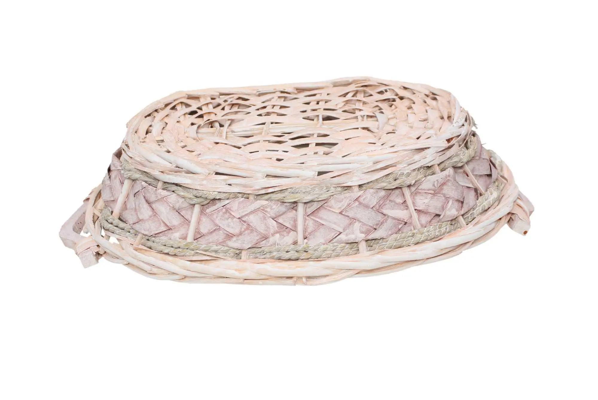 Schale "Gekalkt", oval  im Frank Flechtwaren Online Shop für Schalen kaufen