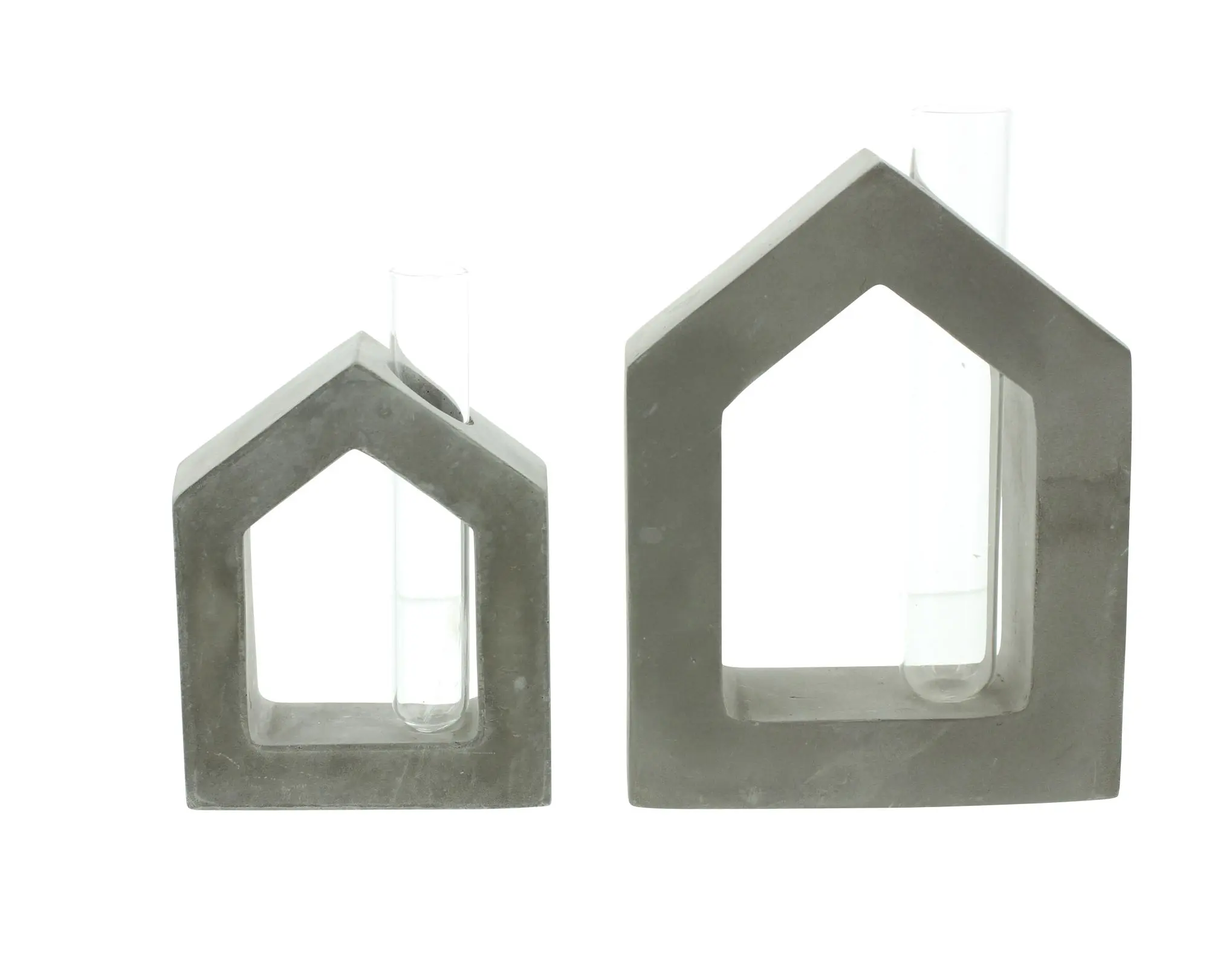 Haus mit Vase, 2er Set  im Frank Flechtwaren Online Shop für Ostern kaufen