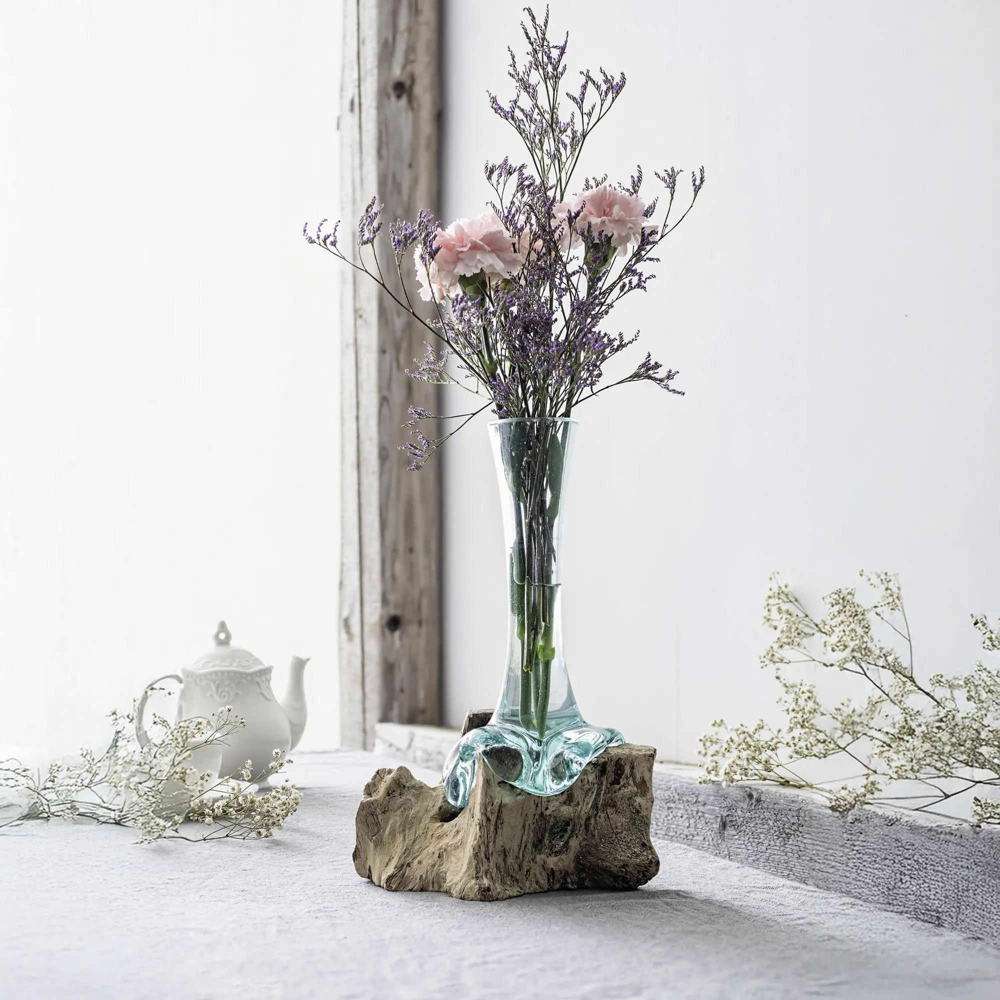 Vase "Wurzelholz", hoch  im Frank Flechtwaren Online Shop kaufen