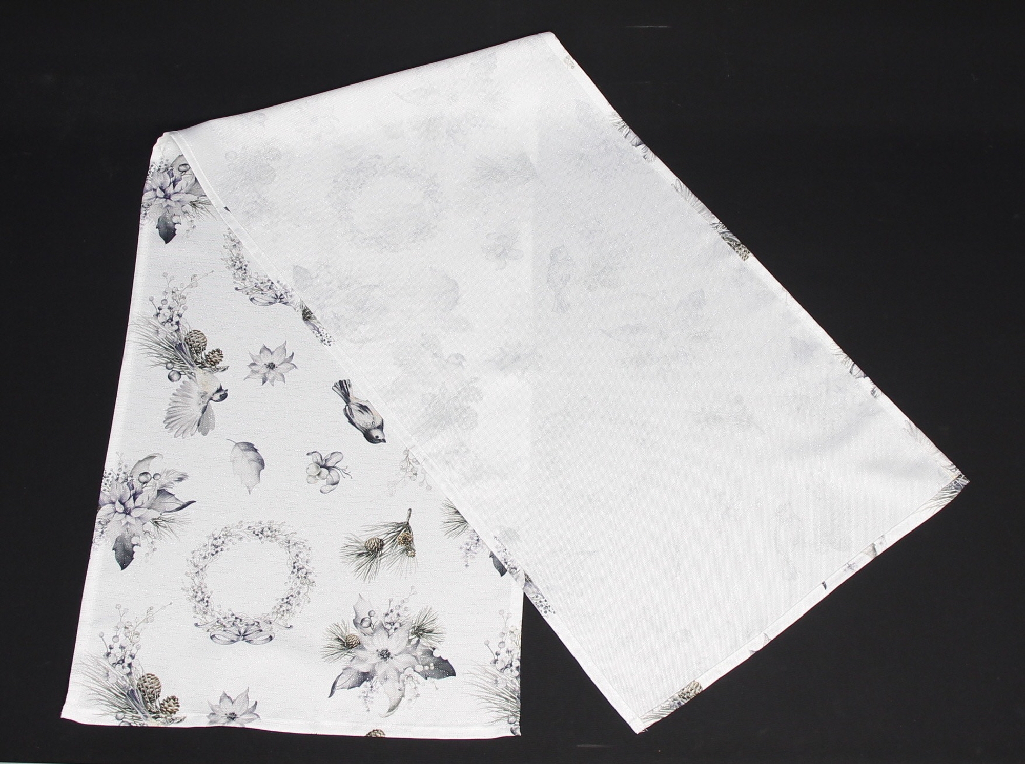 Tischläufer "Wintervogel"  im Frank Flechtwaren Online Shop für Tischläufer kaufen