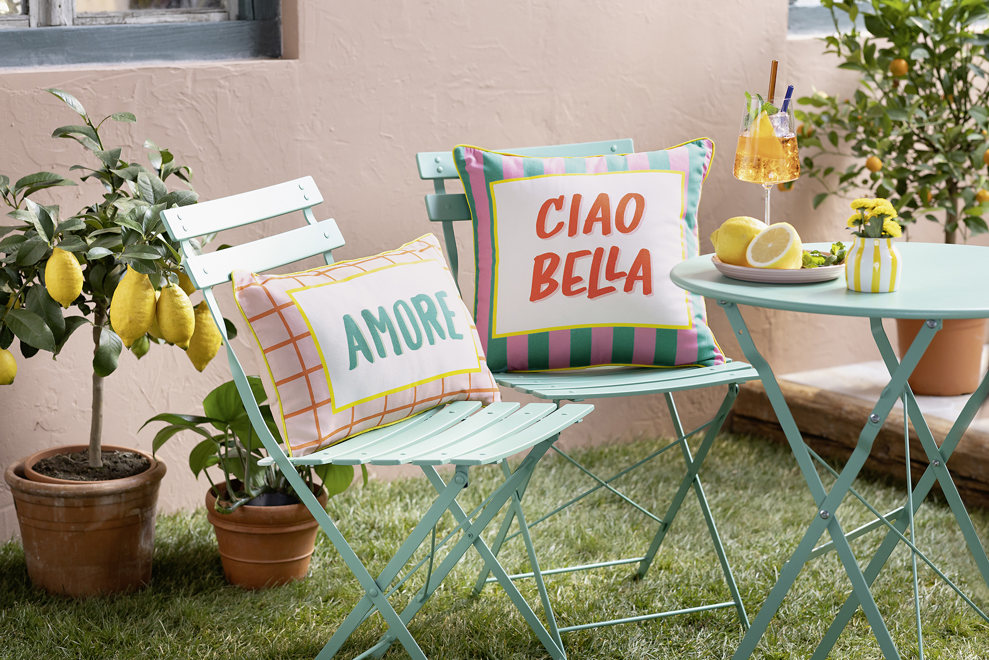 Bistro-Set "Green", 3tlg.  im Frank Flechtwaren Online Shop für Balkonien kaufen