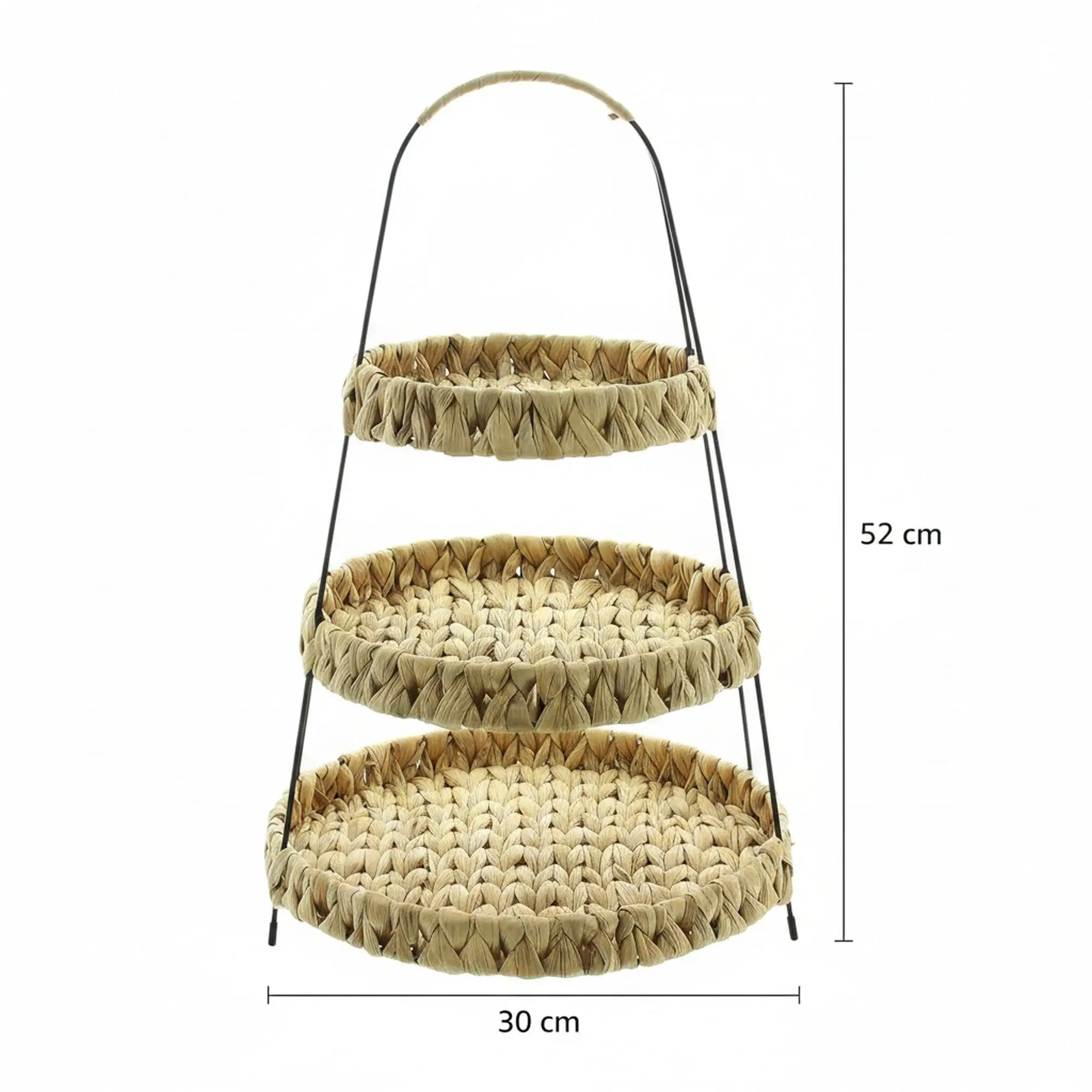 Etagere "Wasserhyazinthe"  im Frank Flechtwaren Online Shop für Dekoschalen &amp; -etageren kaufen