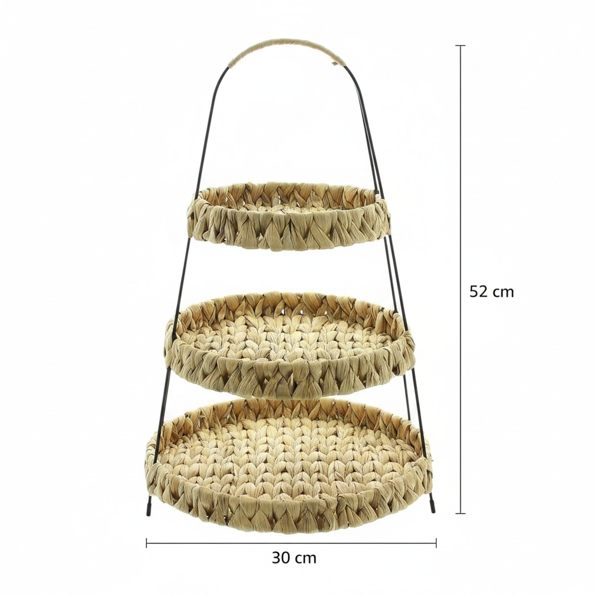 Etagere "Wasserhyazinthe"  im Frank Flechtwaren Online Shop für Dekoschalen &amp; -etageren kaufen