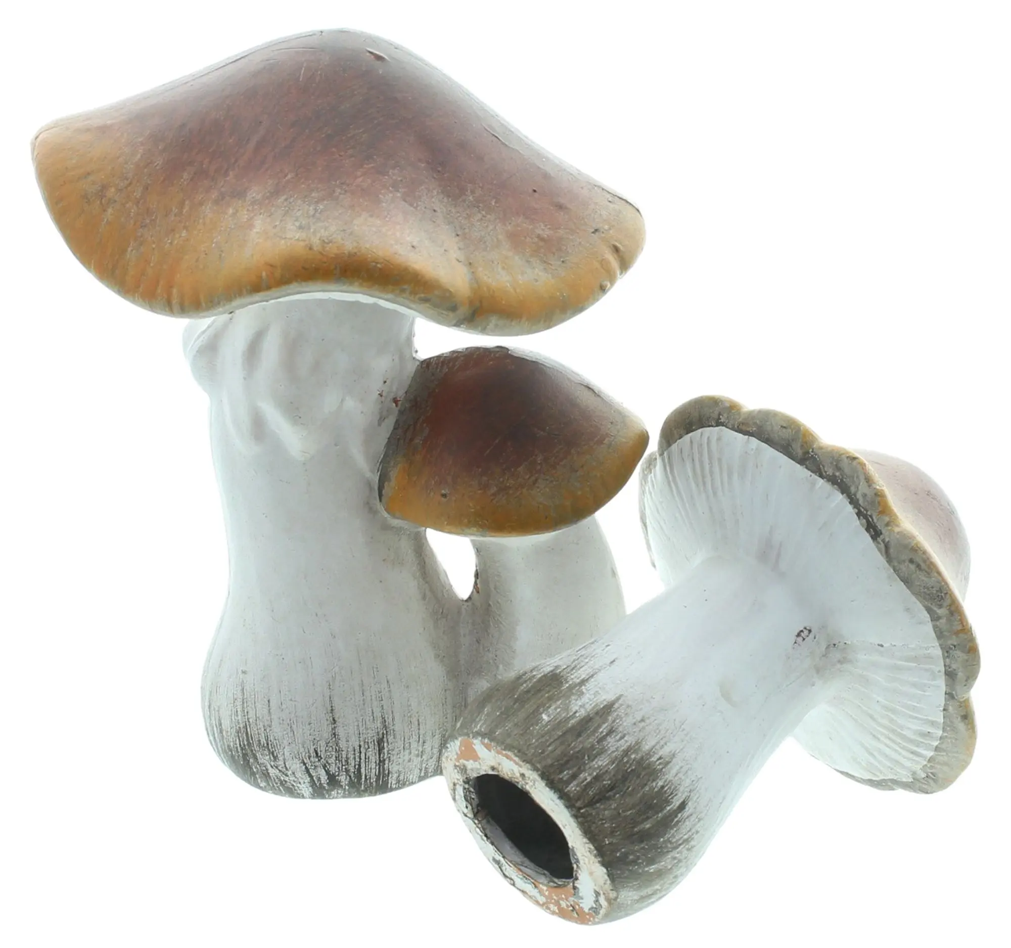 Deko-Pilz "Brownie", 2er Set  im Frank Flechtwaren Online Shop für Dekopilze kaufen