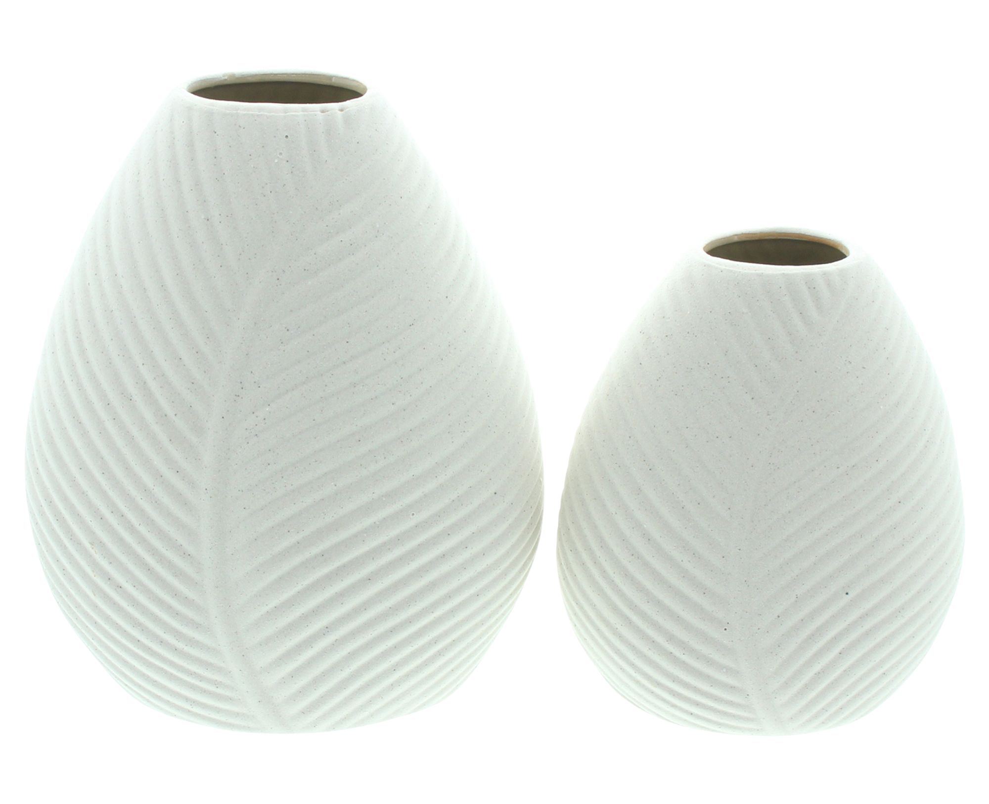 Dekovase "Blatt", 2er Set  im Frank Flechtwaren Online Shop für Dekovasen kaufen