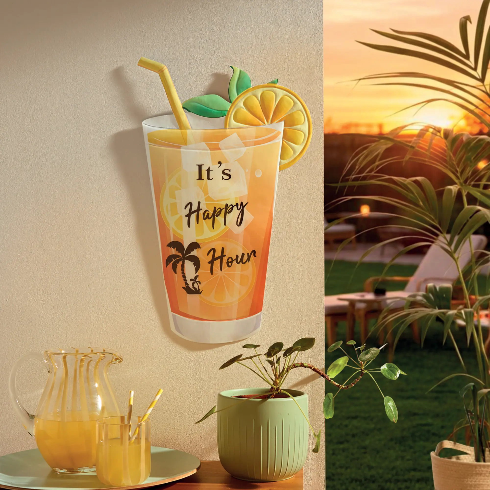 Wanddeko "Happy Hour"  im Frank Flechtwaren Online Shop kaufen