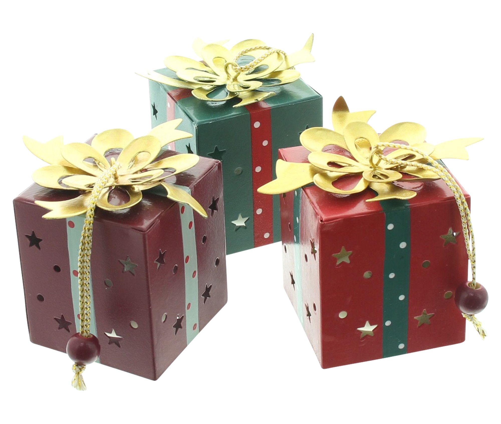 LED-Hänger "Geschenk", 3er Set  im Frank Flechtwaren Online Shop für Dekohänger  kaufen