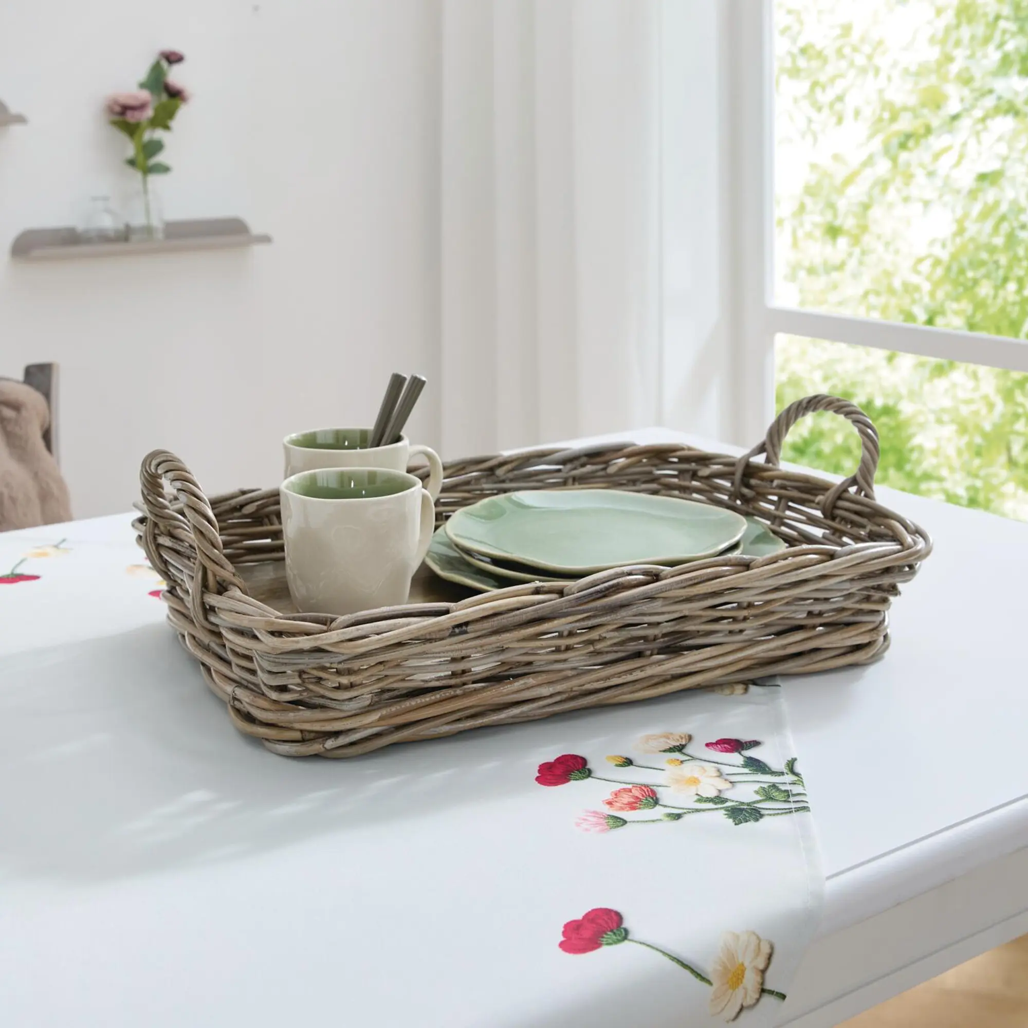 Tablett "Koboo Grey"  im Frank Flechtwaren Online Shop kaufen