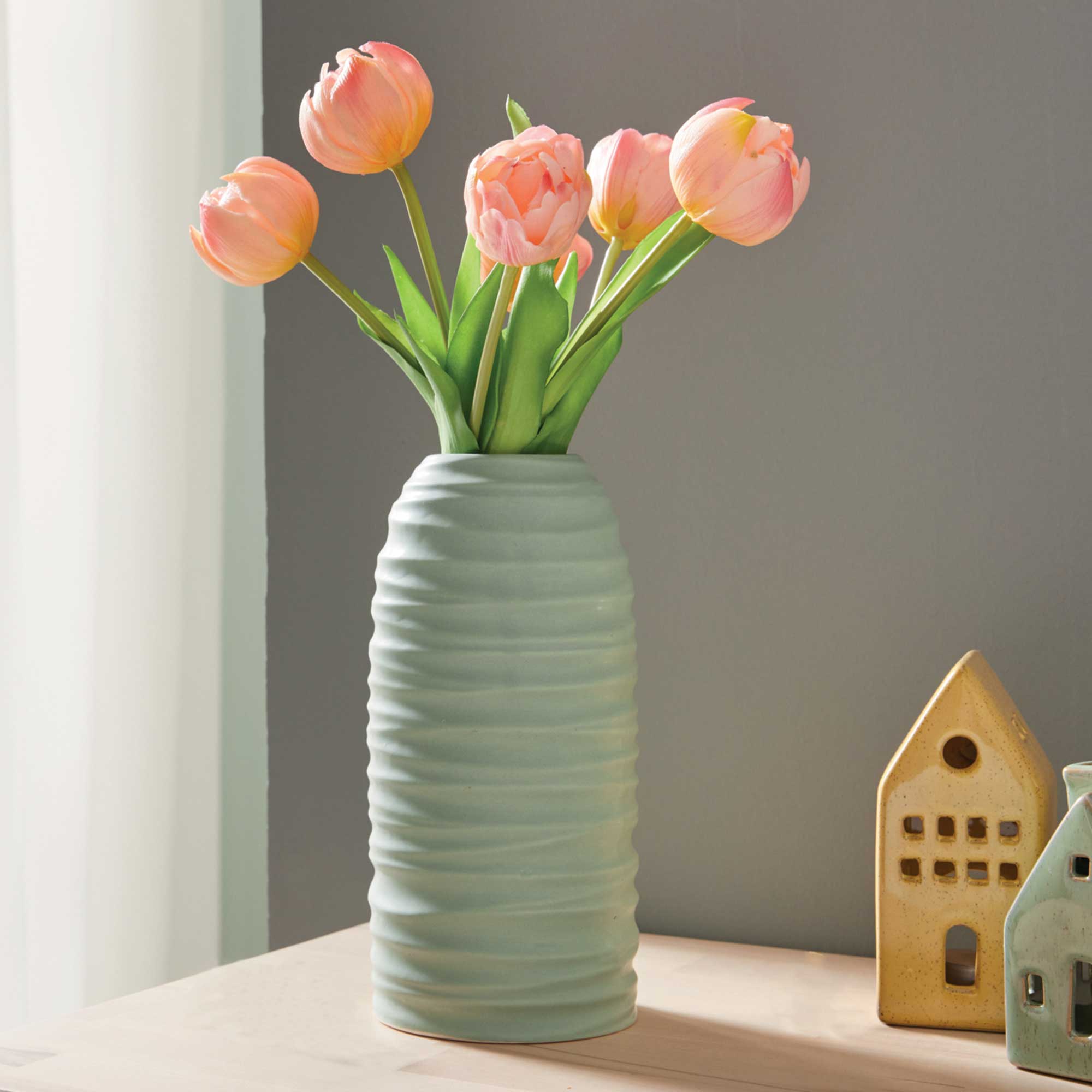 Dekovase "Salbeigrün"  im Frank Flechtwaren Online Shop kaufen