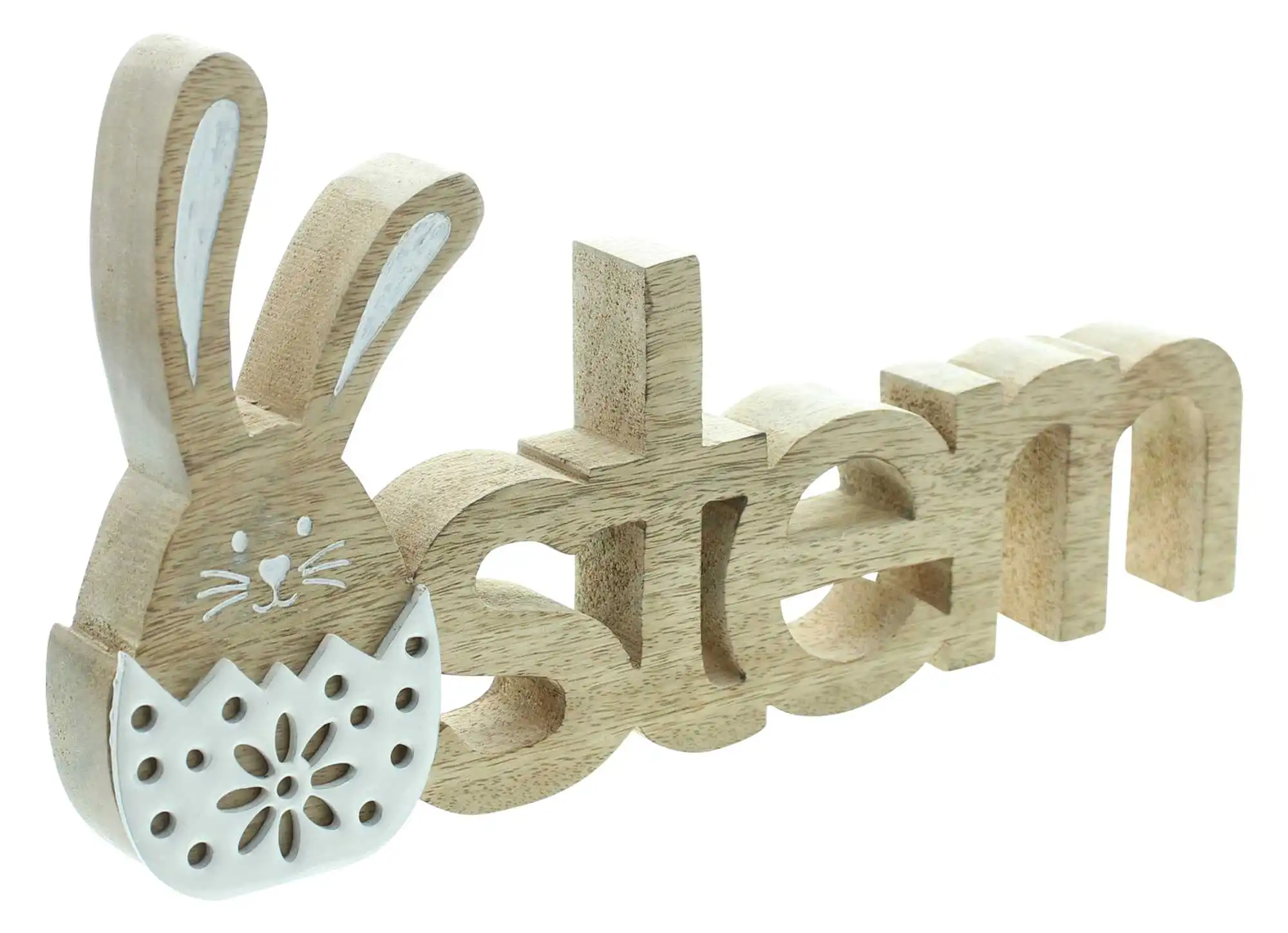 Schriftzug "Ostern"  im Frank Flechtwaren Online Shop für Hasen &amp; Co kaufen